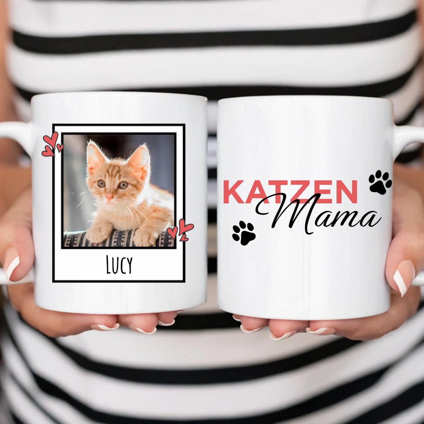 Katzen Mama - Individuelle Keramiktasse mit Foto