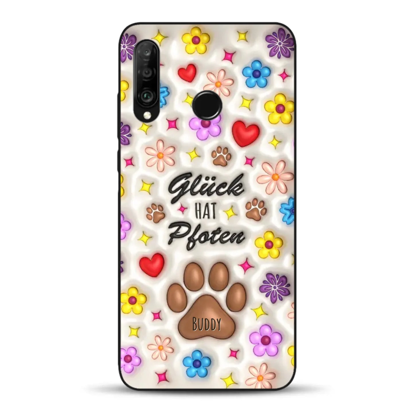 Glück hat Pfoten - Individuelle Handyhülle für Huawei