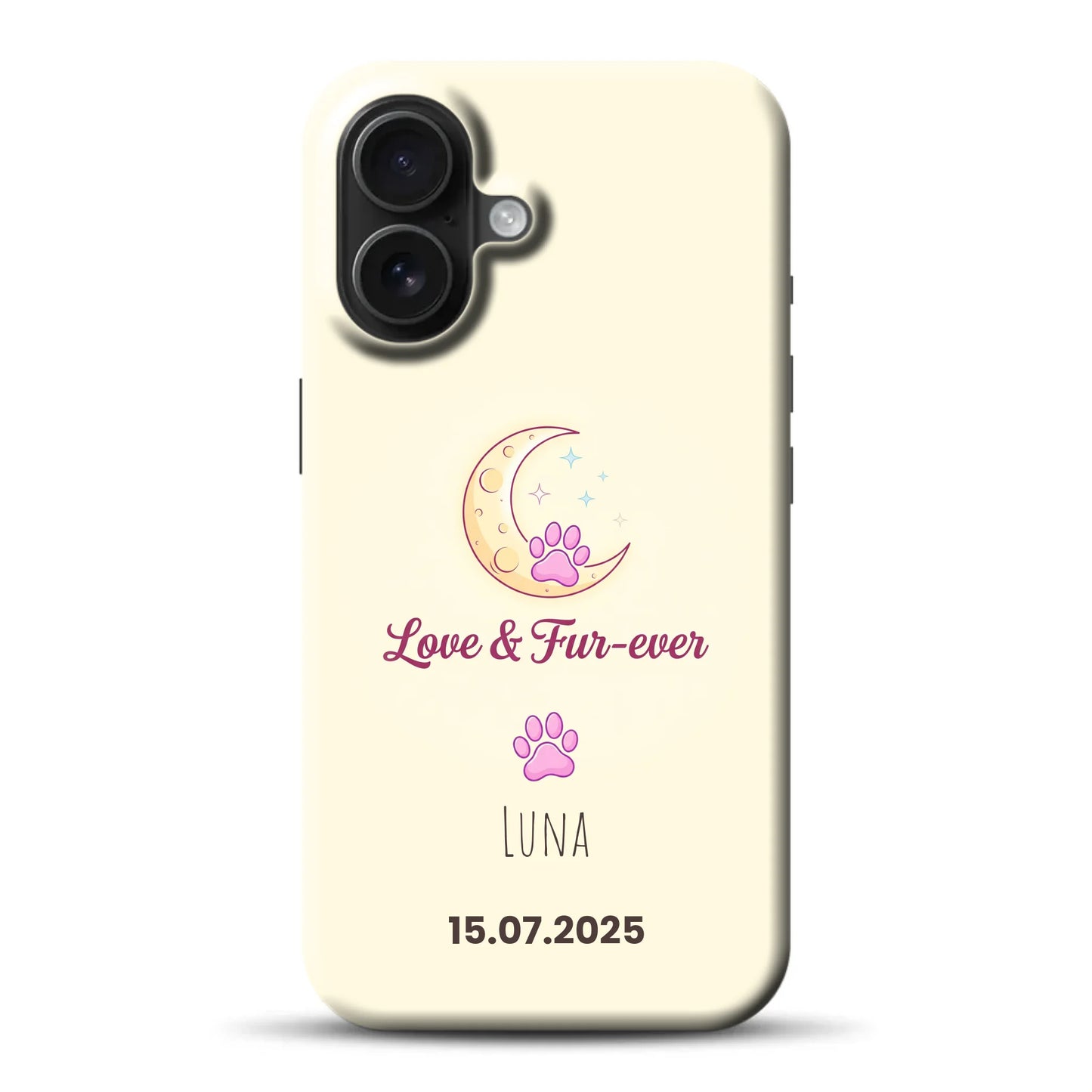Love & Fur-ever - funda premium personalizada para iPhone