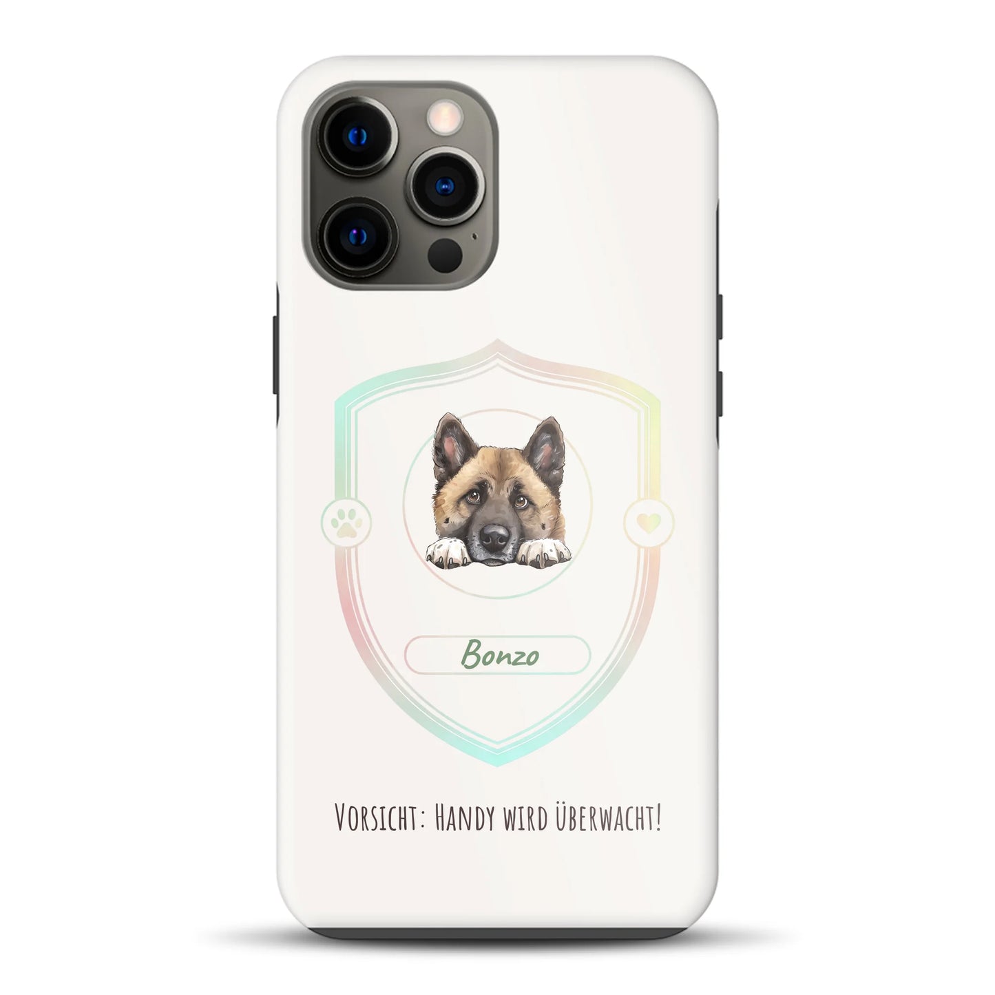 Vorsicht: Handy wird überwacht!  - Individuelle Premium Hülle für iPhone