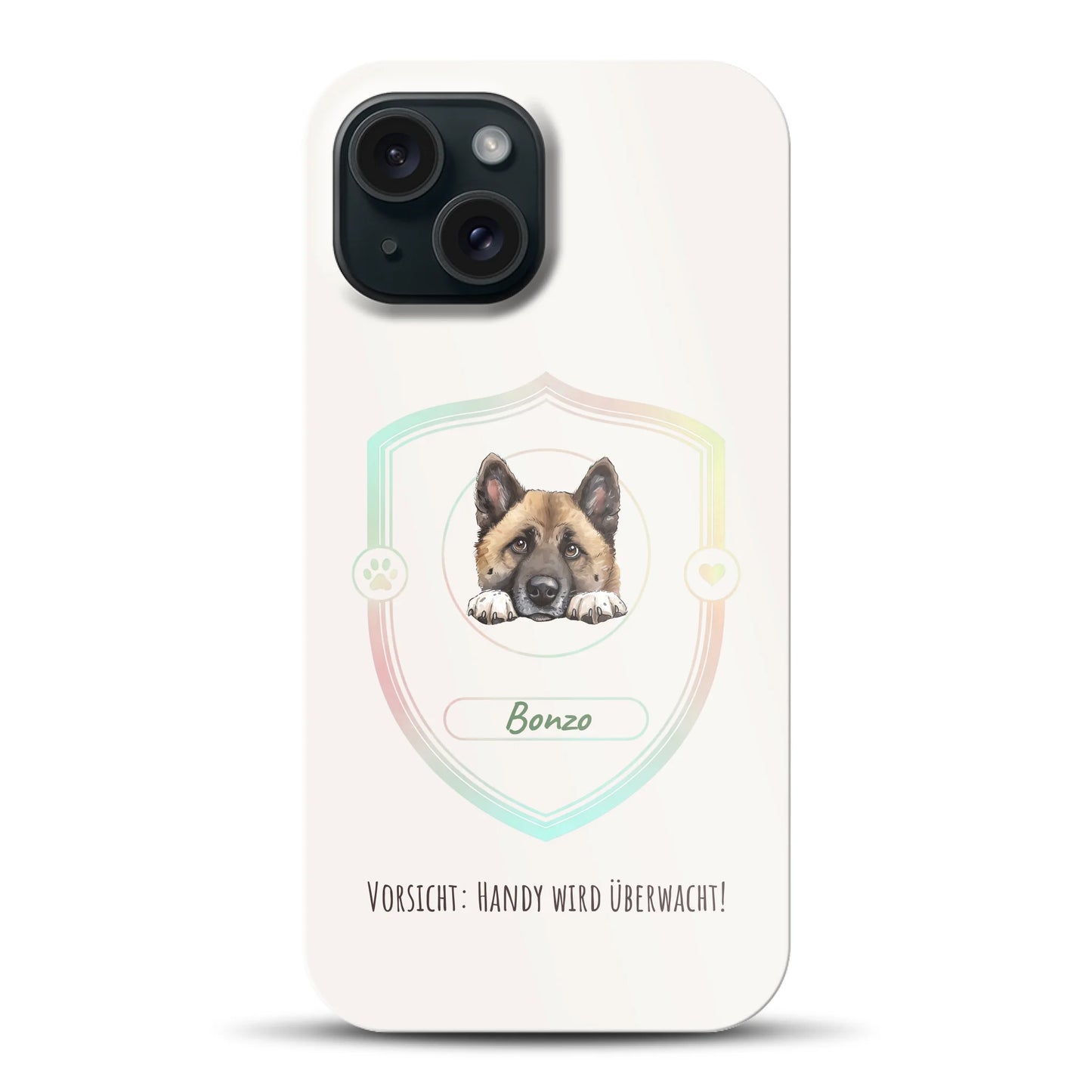 Vorsicht: Handy wird überwacht!  - Individuelle Premium Hülle für iPhone