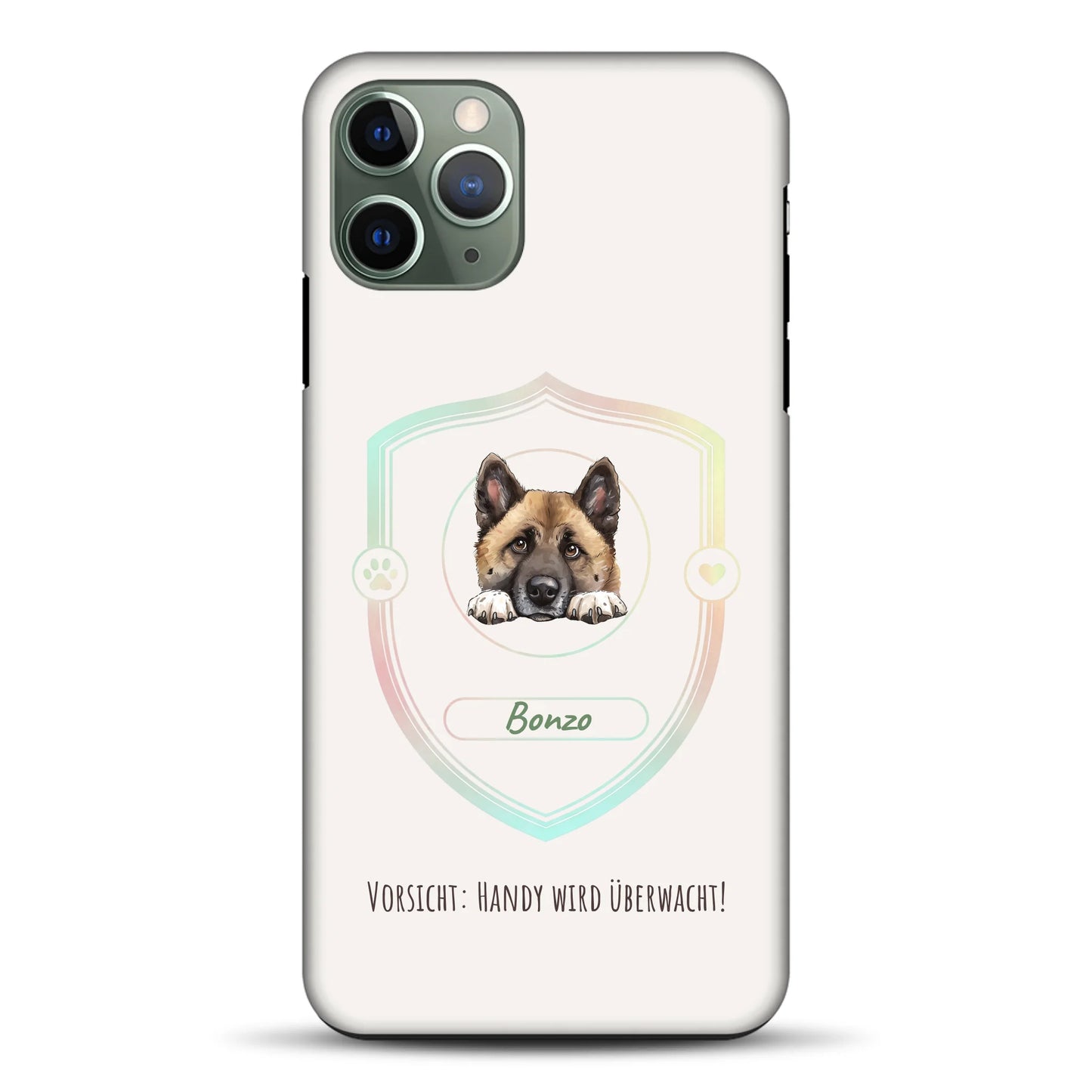 Vorsicht: Handy wird überwacht!  - Individuelle Premium Hülle für iPhone