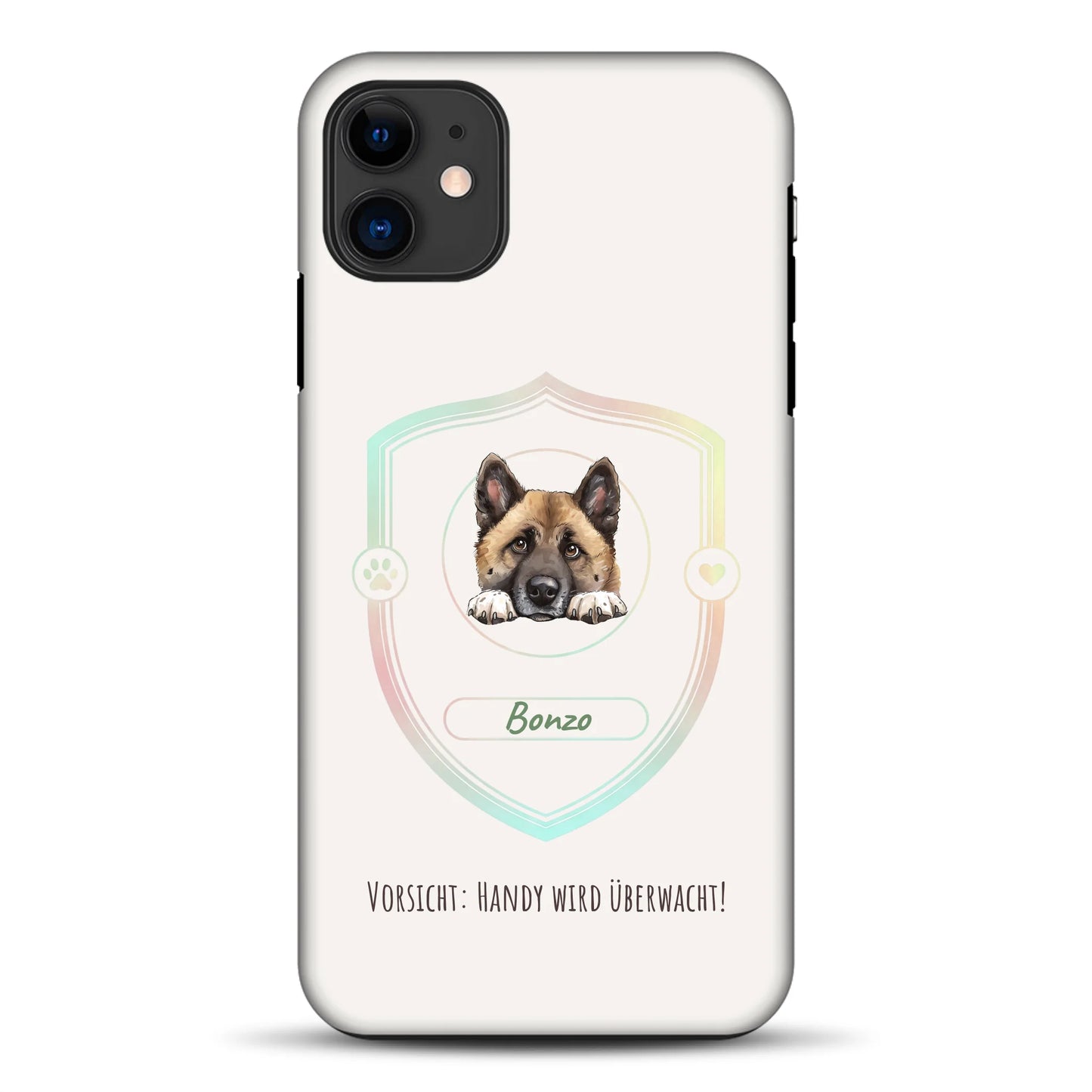 Vorsicht: Handy wird überwacht!  - Individuelle Premium Hülle für iPhone