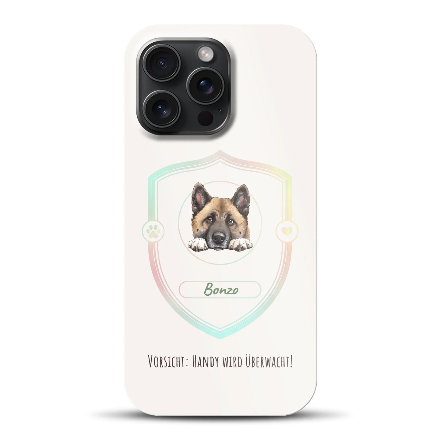 Vorsicht: Handy wird überwacht!  - Individuelle Premium Hülle für iPhone