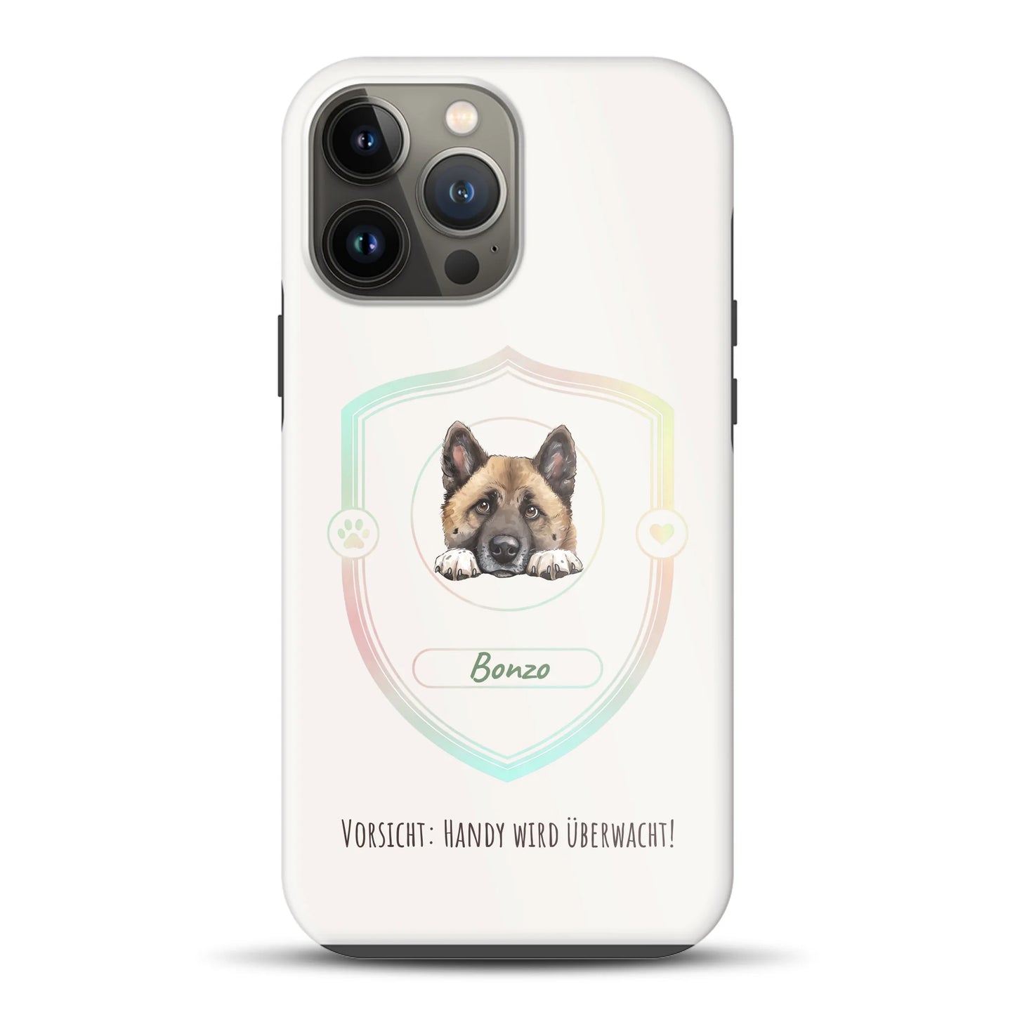 Vorsicht: Handy wird überwacht!  - Individuelle Premium Hülle für iPhone
