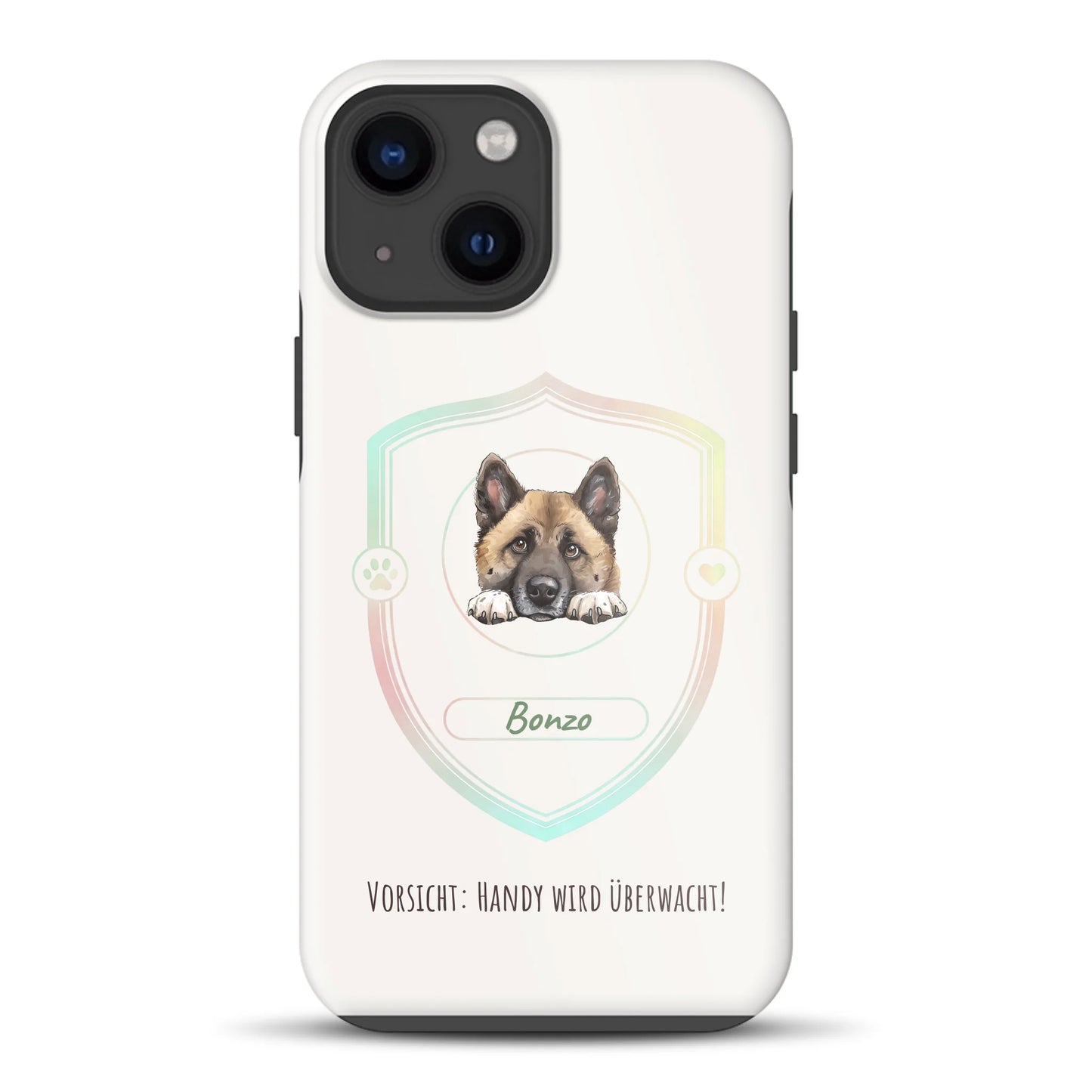 Vorsicht: Handy wird überwacht!  - Individuelle Premium Hülle für iPhone
