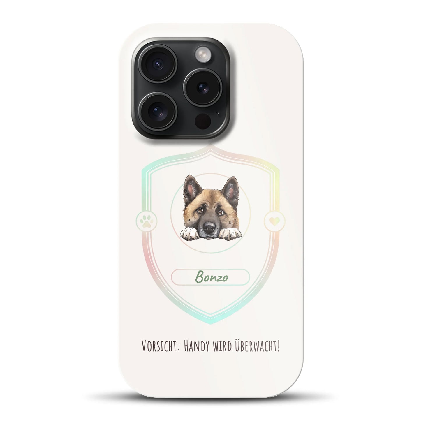 Vorsicht: Handy wird überwacht!  - Individuelle Premium Hülle für iPhone