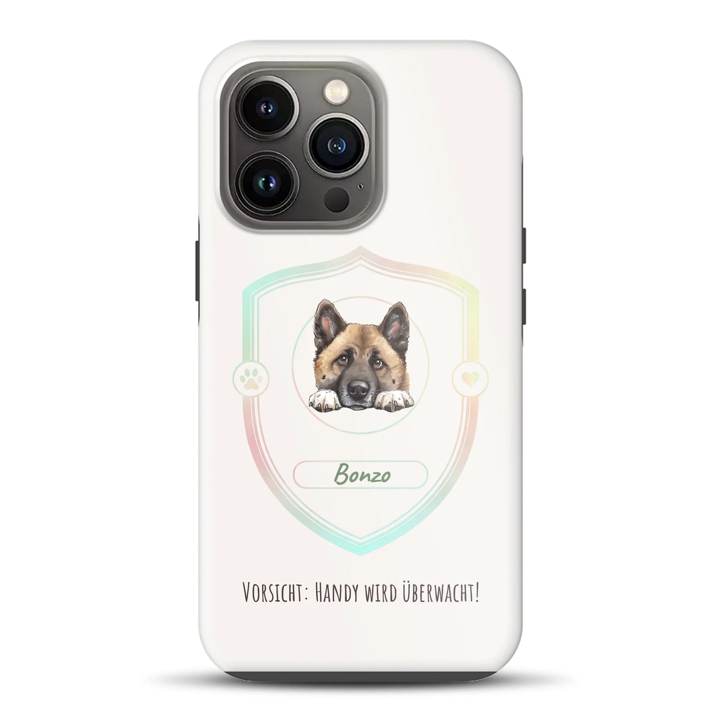 Vorsicht: Handy wird überwacht!  - Individuelle Premium Hülle für iPhone