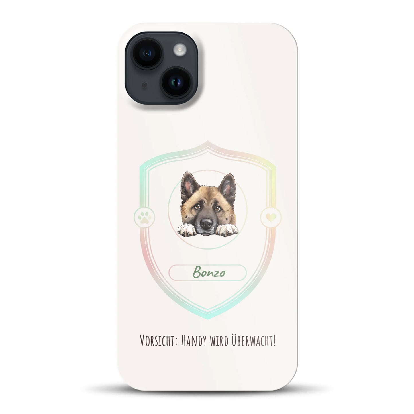Vorsicht: Handy wird überwacht!  - Individuelle Hardcase Hülle für iPhone