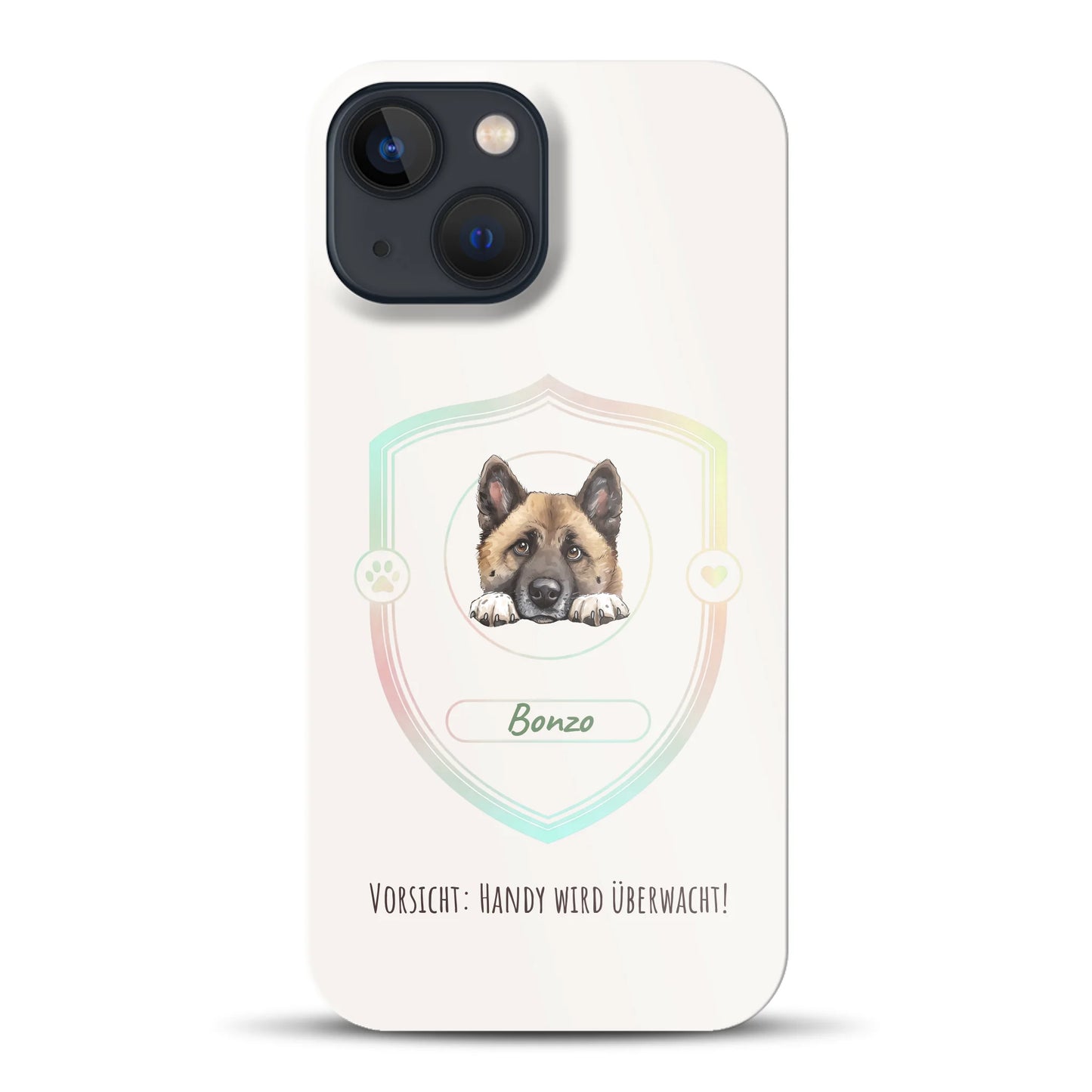 Vorsicht: Handy wird überwacht!  - Individuelle Hardcase Hülle für iPhone