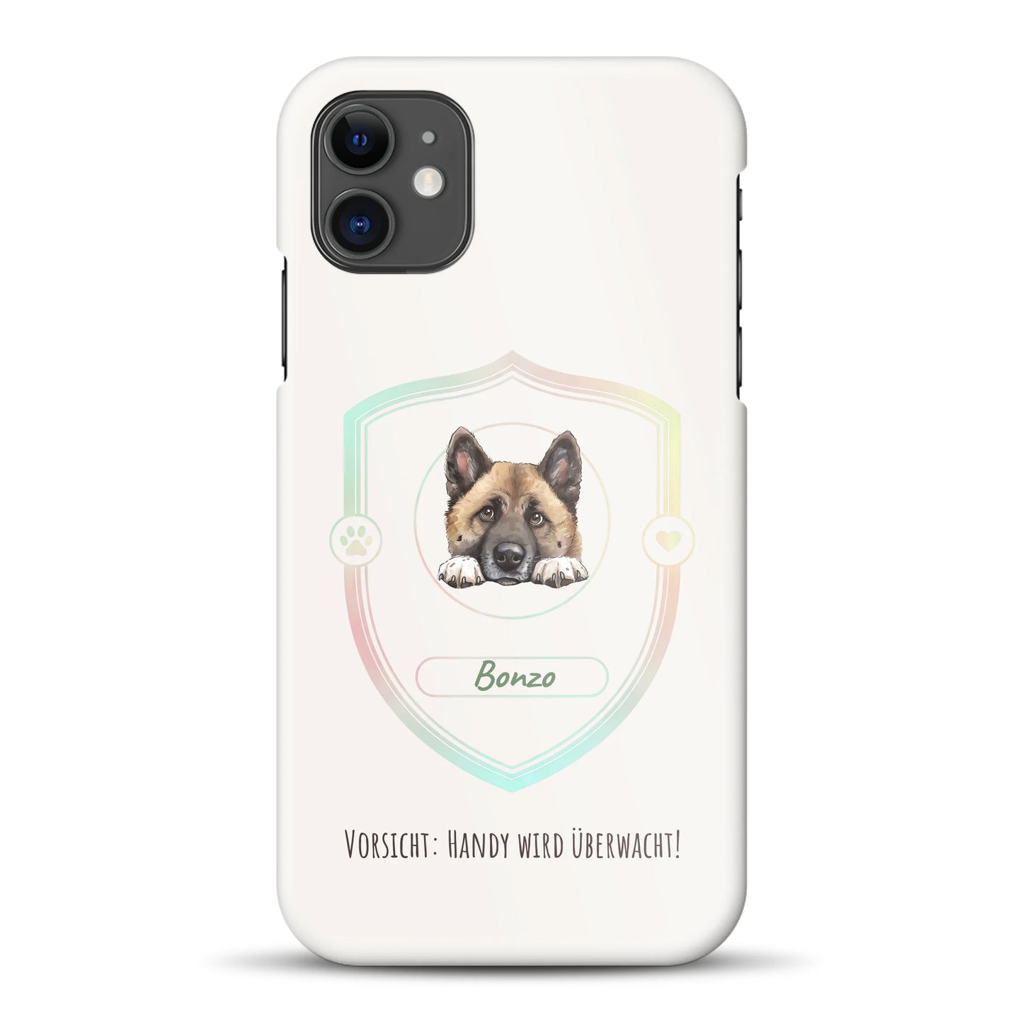 Vorsicht: Handy wird überwacht!  - Individuelle Hardcase Hülle für iPhone