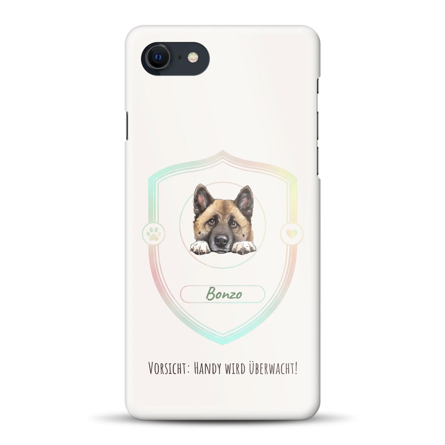 Vorsicht: Handy wird überwacht!  - Individuelle Hardcase Hülle für iPhone