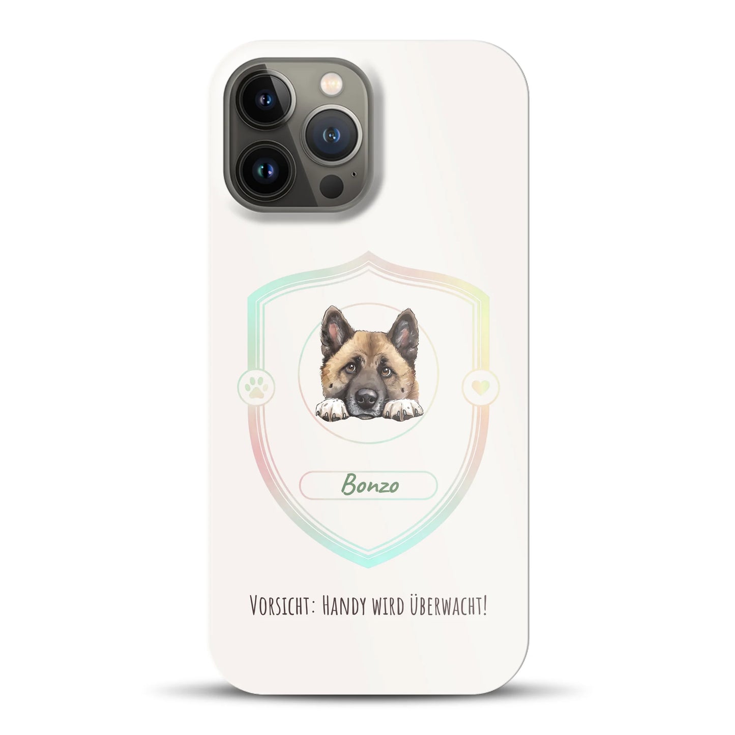 Vorsicht: Handy wird überwacht!  - Individuelle Hardcase Hülle für iPhone