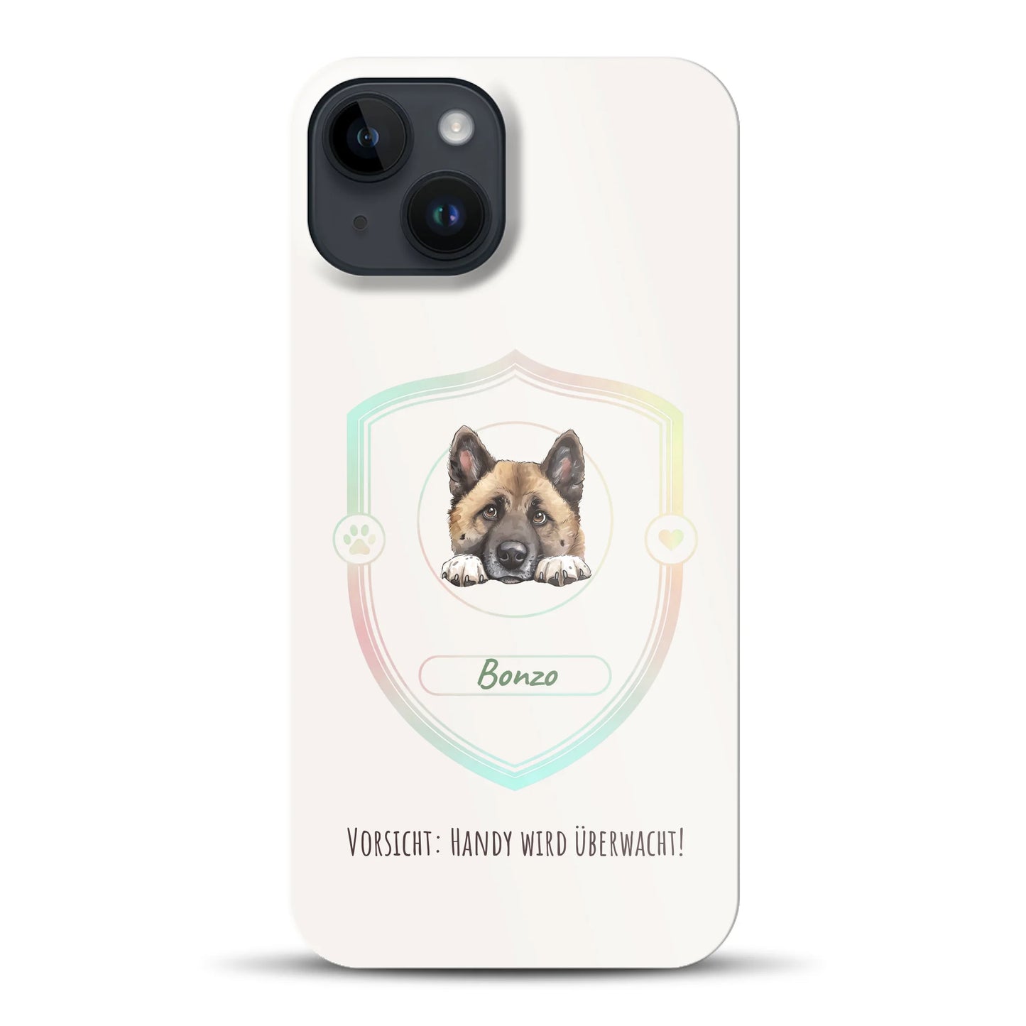 Vorsicht: Handy wird überwacht!  - Individuelle Hardcase Hülle für iPhone