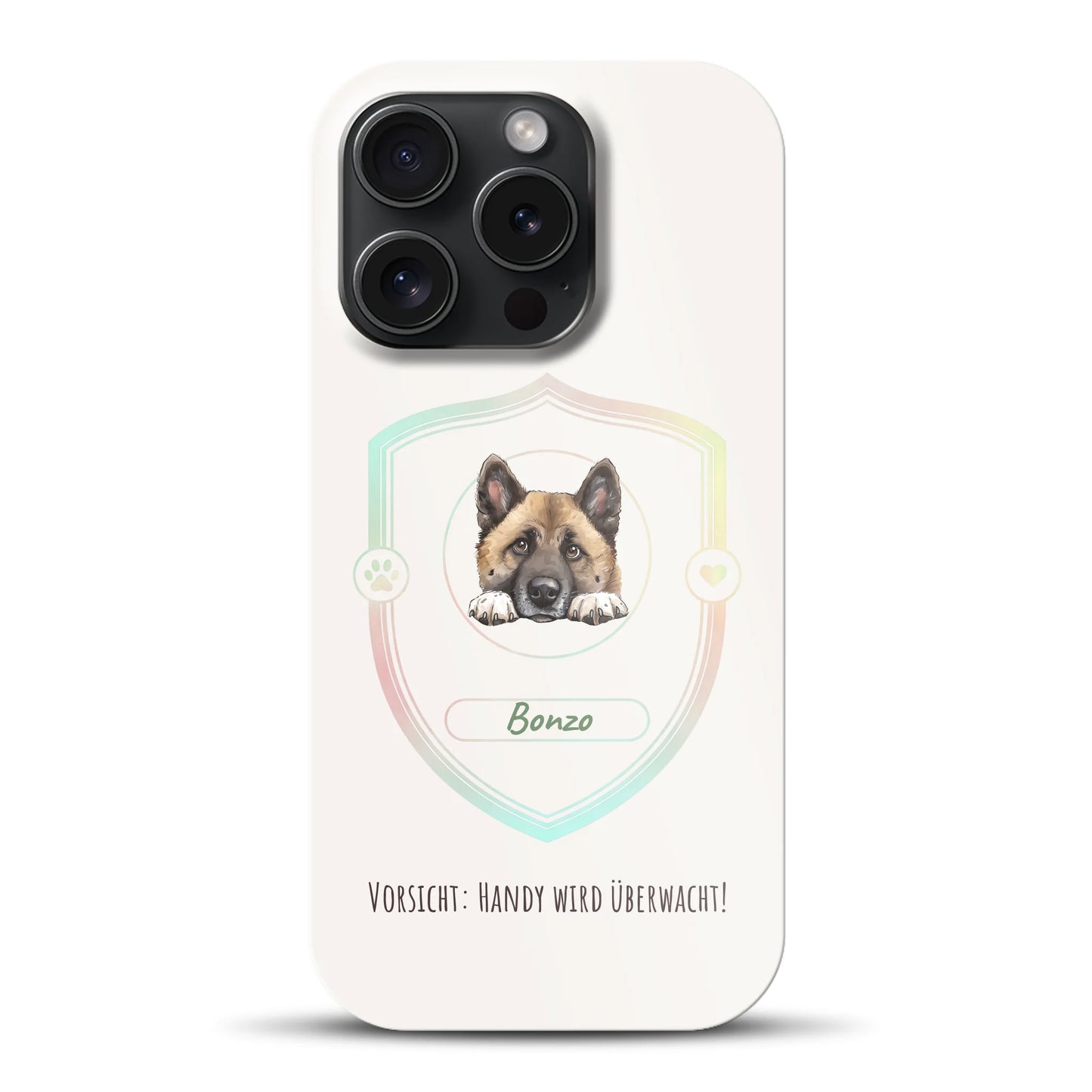 Vorsicht: Handy wird überwacht!  - Individuelle Hardcase Hülle für iPhone