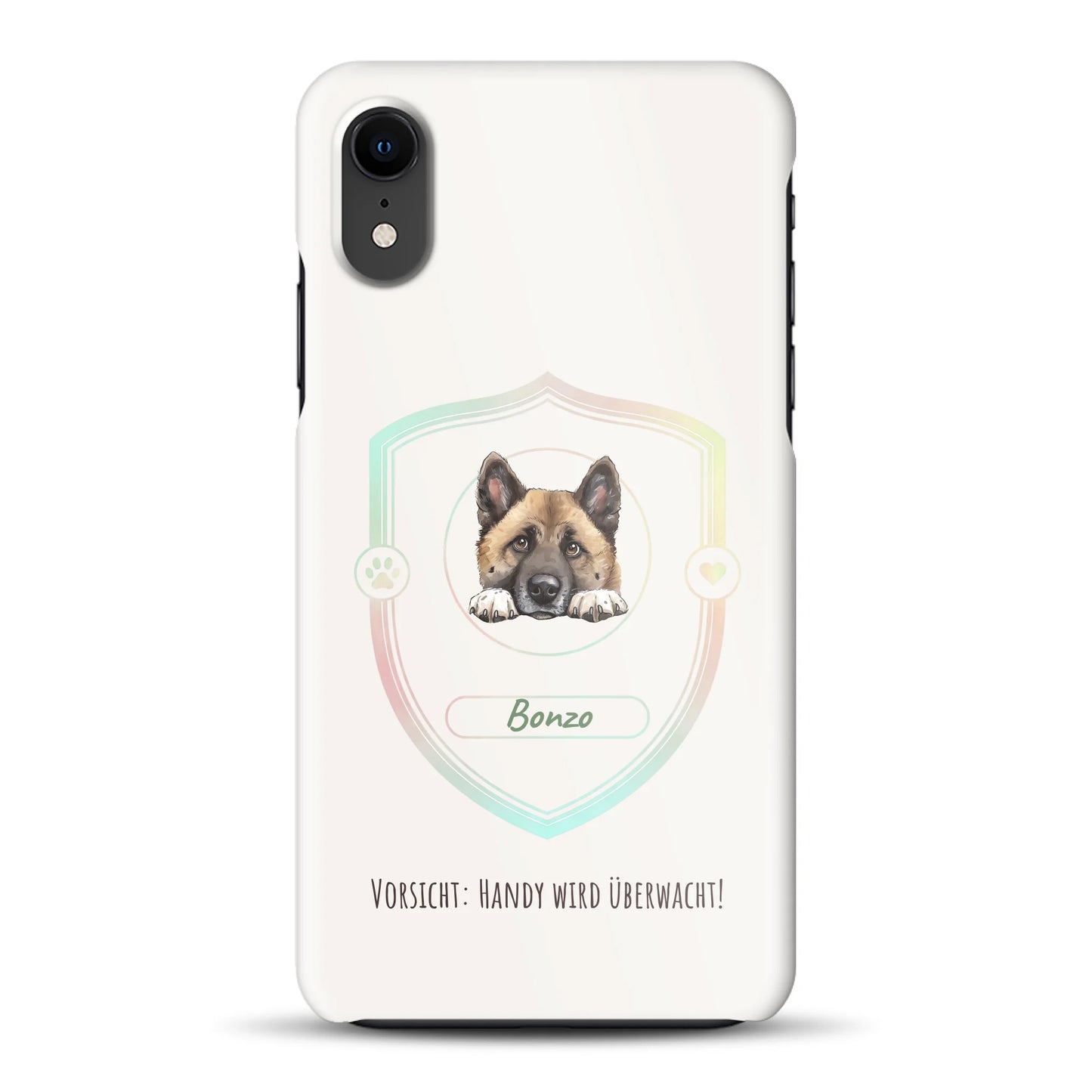 Vorsicht: Handy wird überwacht!  - Individuelle Hardcase Hülle für iPhone