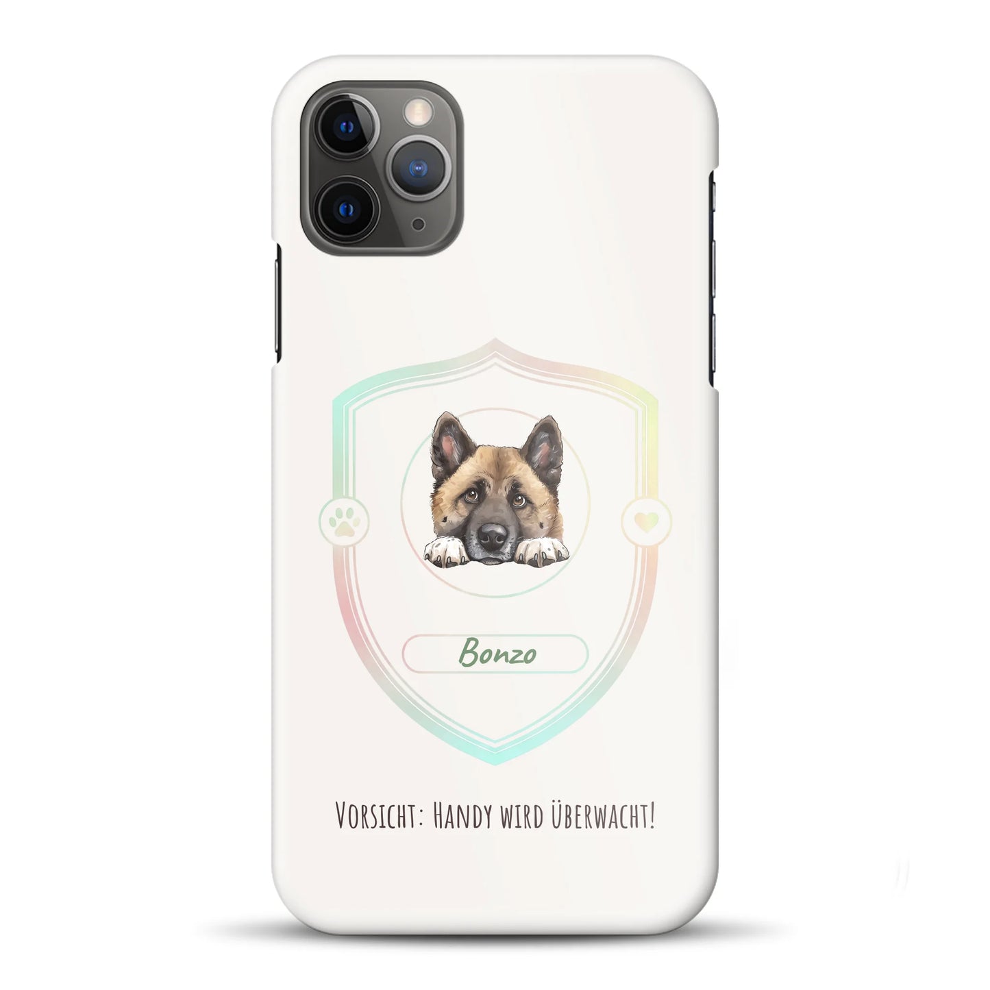 Vorsicht: Handy wird überwacht!  - Individuelle Hardcase Hülle für iPhone