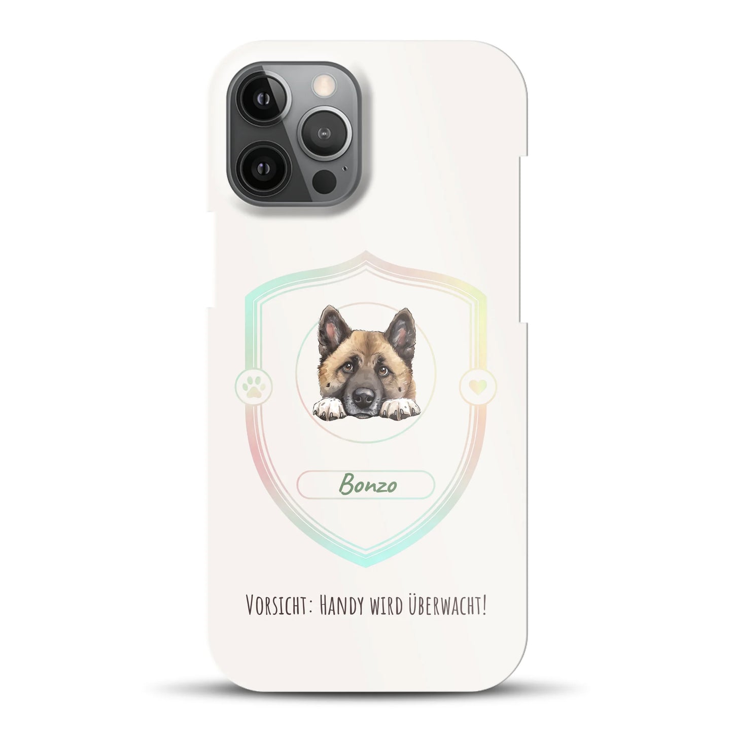 Vorsicht: Handy wird überwacht!  - Individuelle Hardcase Hülle für iPhone