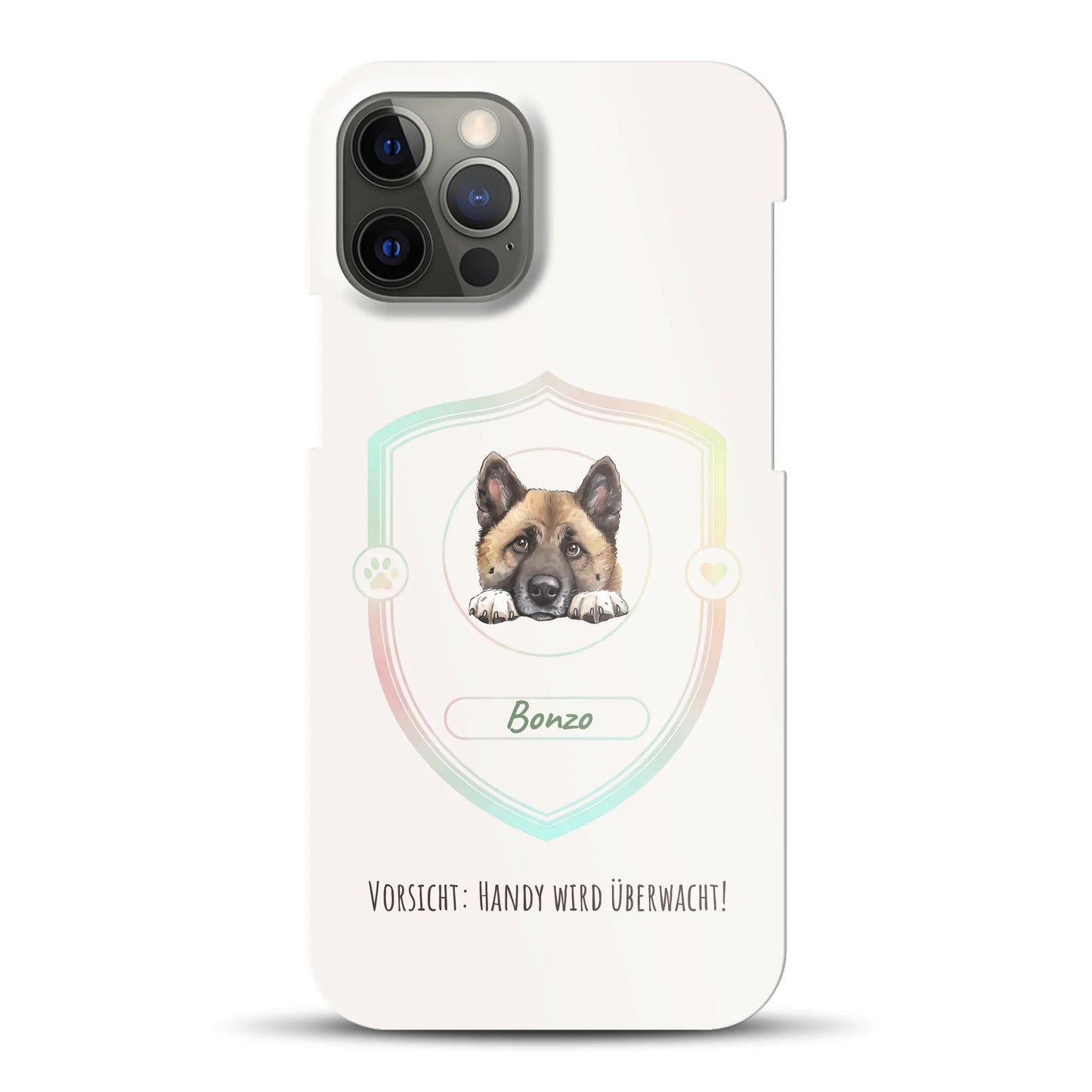 Vorsicht: Handy wird überwacht!  - Individuelle Hardcase Hülle für iPhone