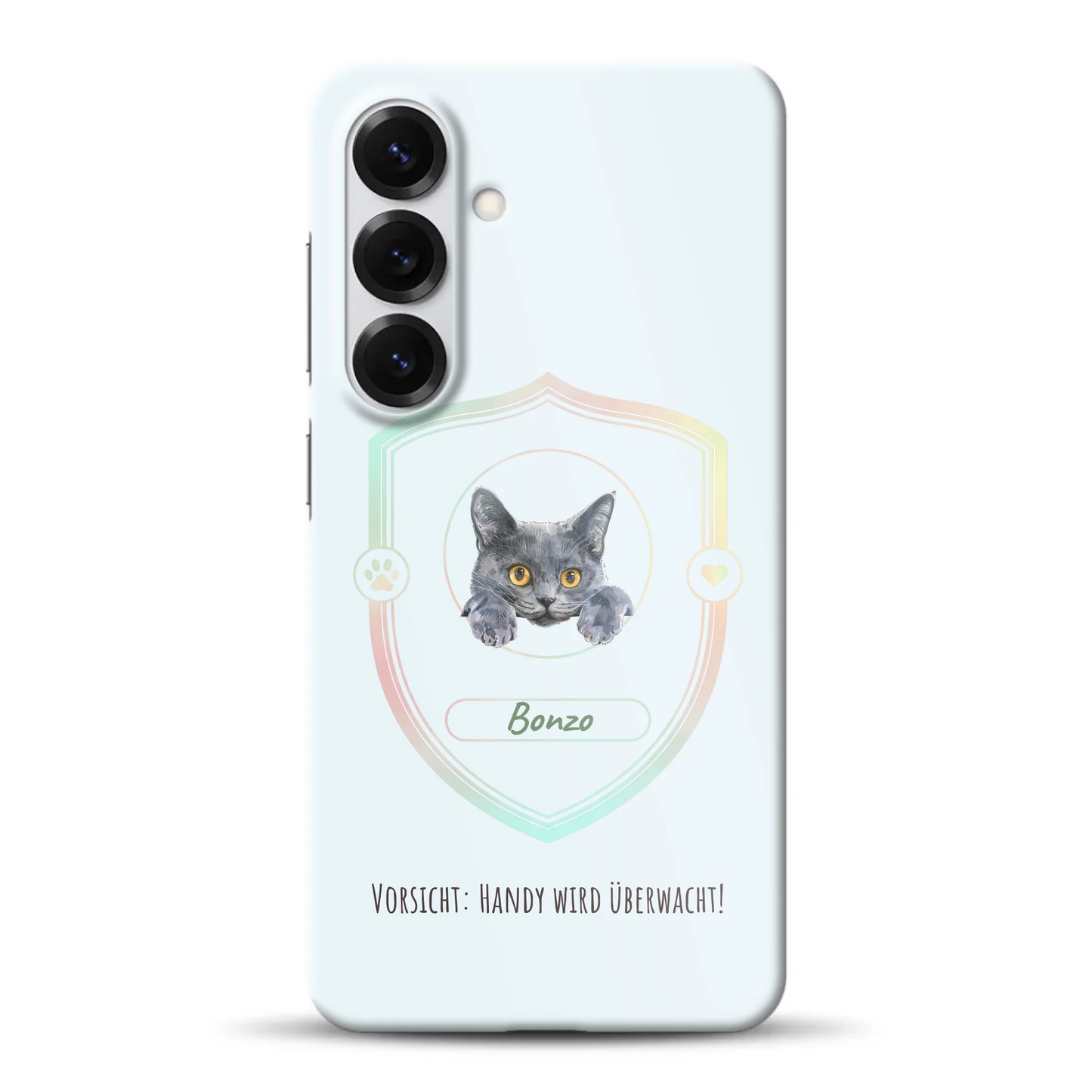 Vorsicht: Handy wird überwacht!  - Individuelle Hardcase Hülle für Samsung