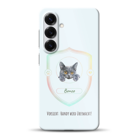 Vorsicht: Handy wird überwacht!  - Individuelle Hardcase Hülle für Samsung