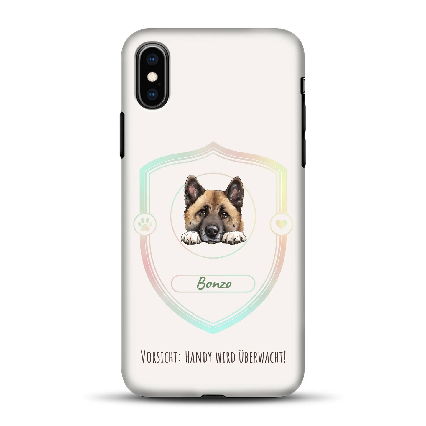 Vorsicht: Handy wird überwacht!  - Individuelle Premium Hülle für iPhone