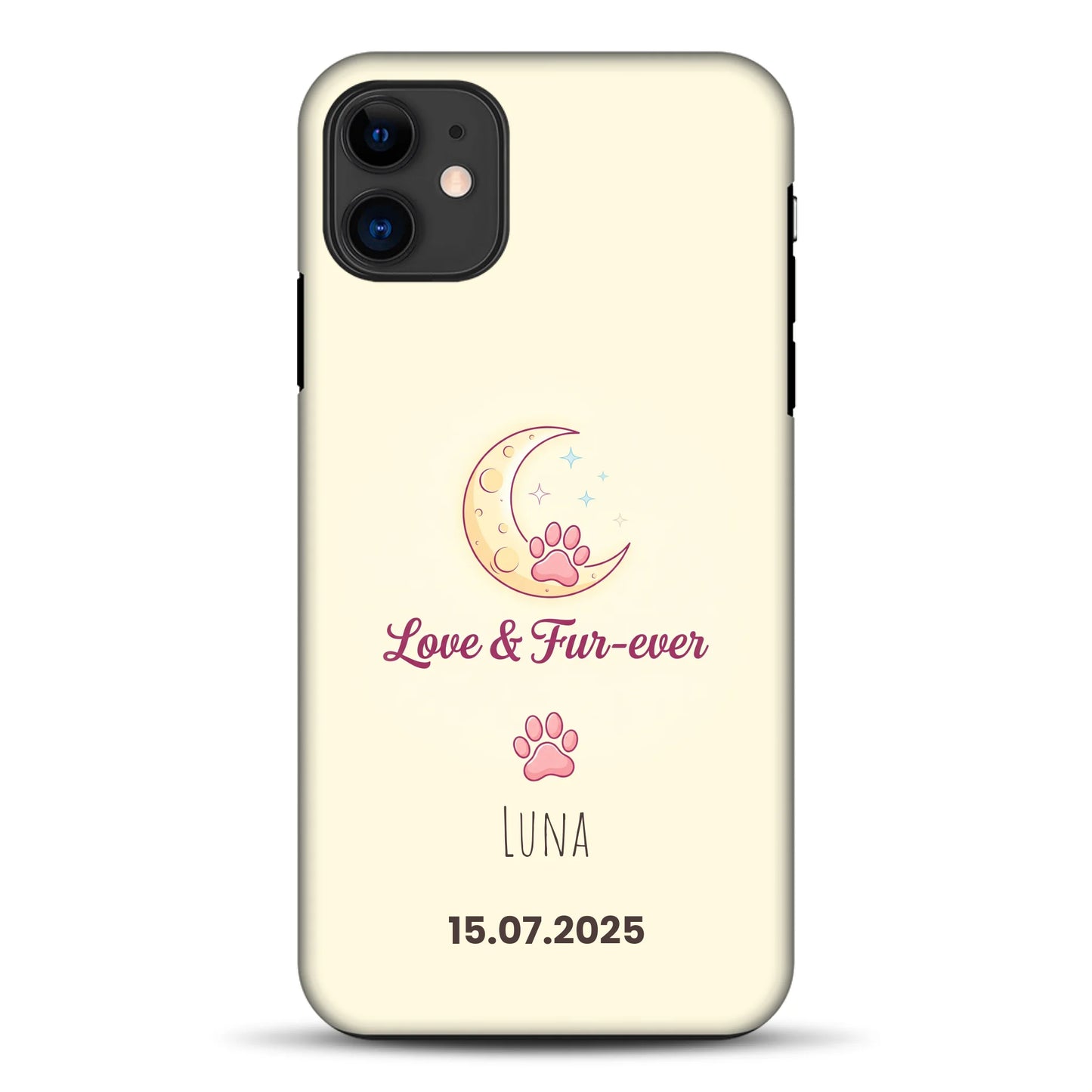Love & Fur-ever - funda premium personalizada para iPhone