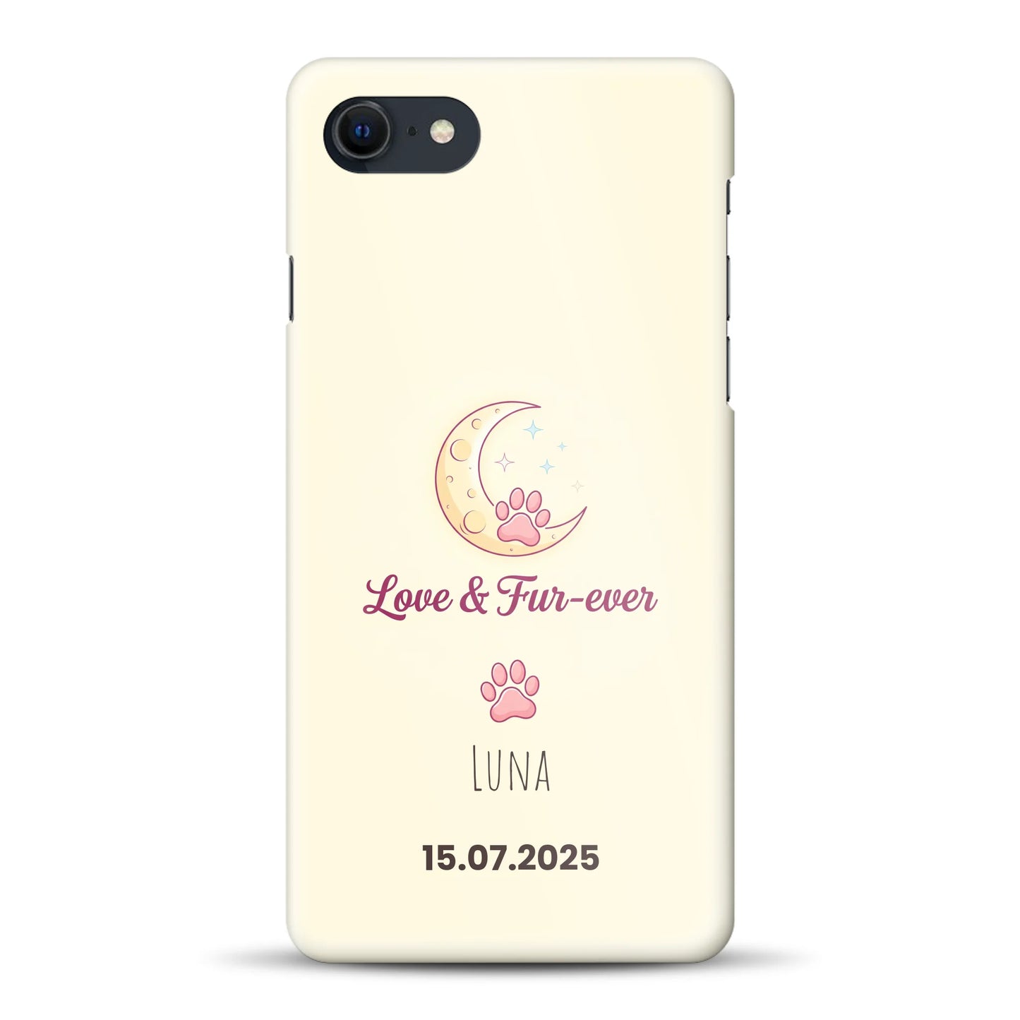 Love & Fur-ever - funda rígida personalizada para iPhone