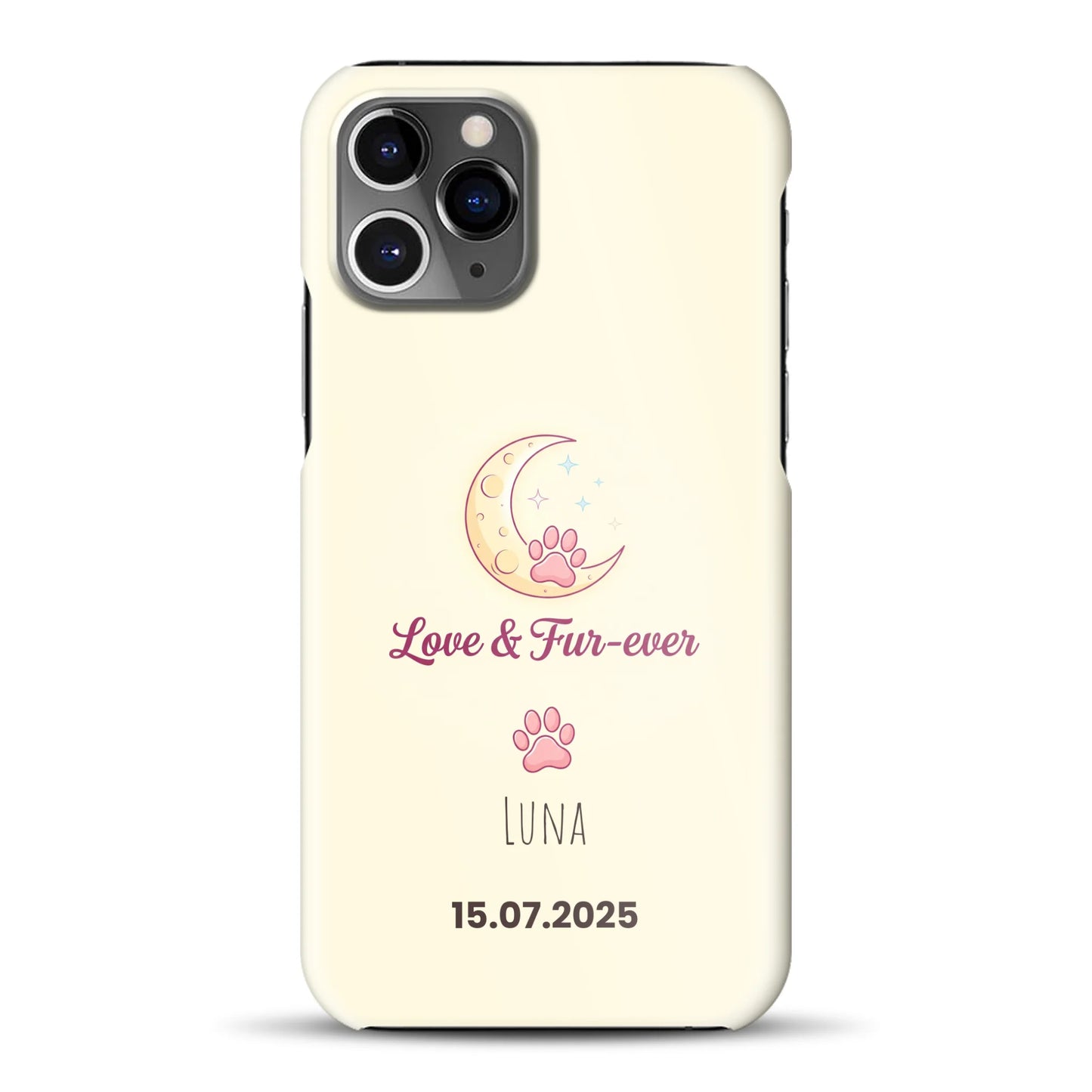 Love & Fur-ever - funda rígida personalizada para iPhone