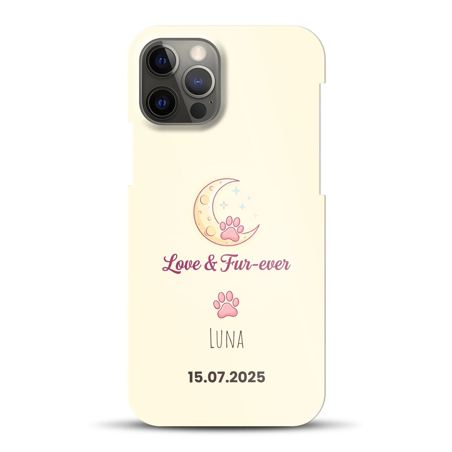 Love & Fur-ever - funda rígida personalizada para iPhone