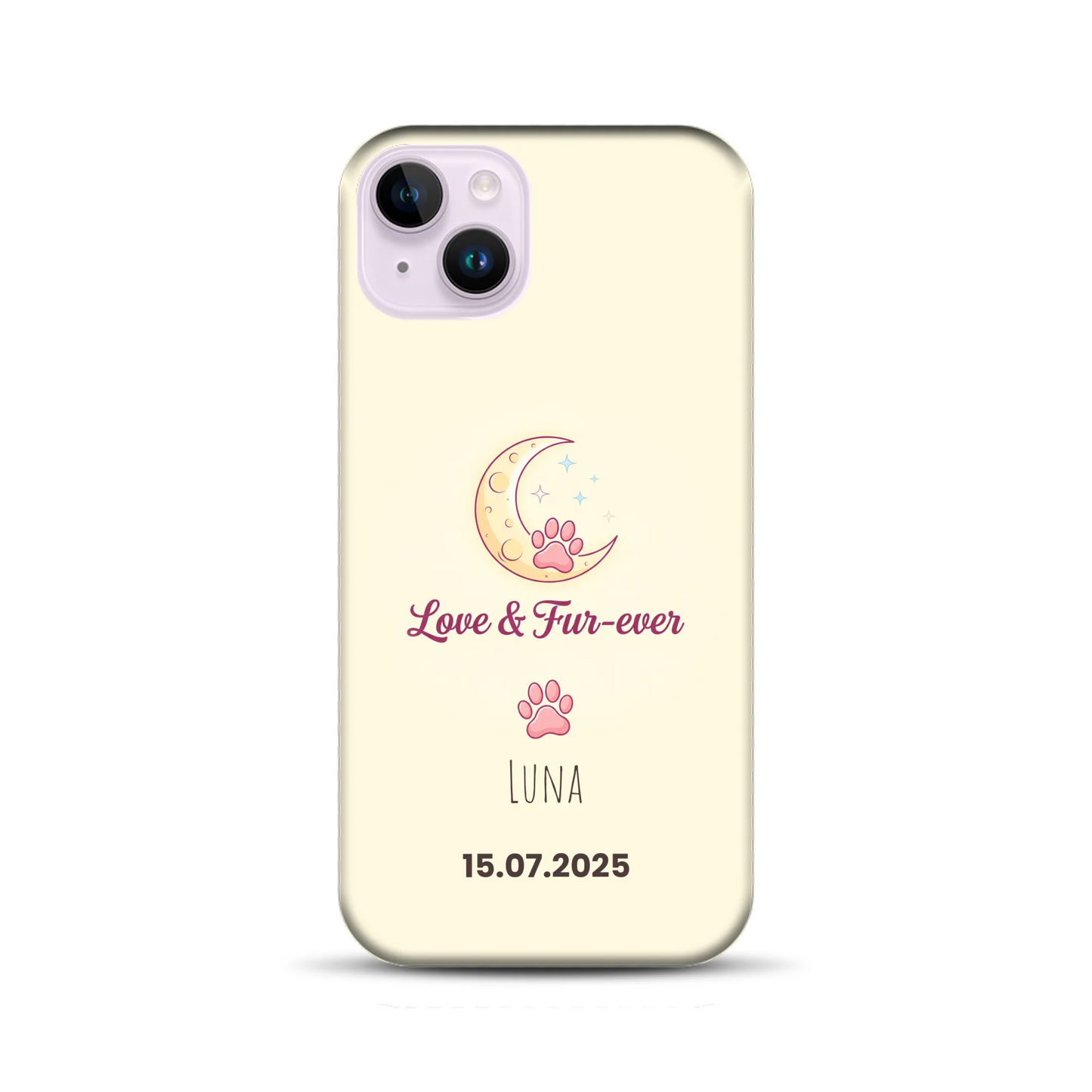 Love & Fur-ever - funda premium personalizada para iPhone