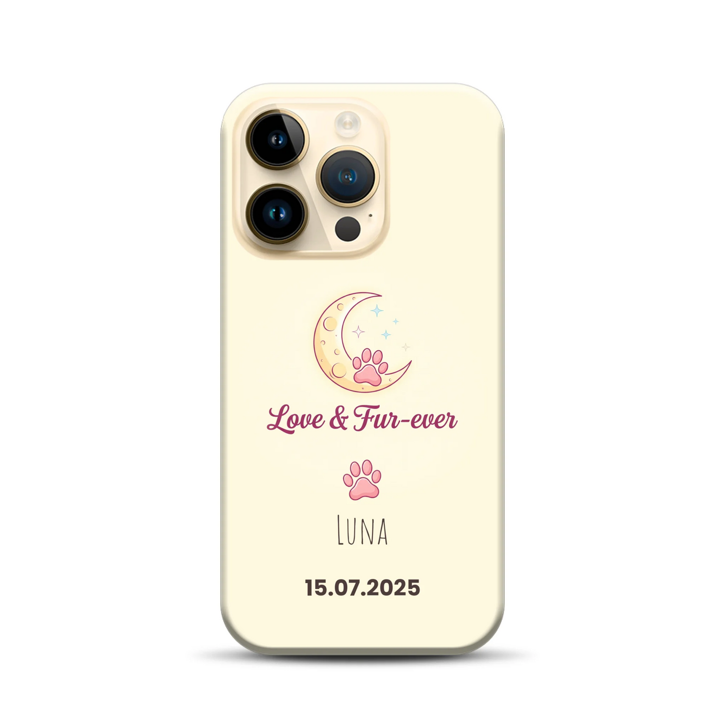 Love & Fur-ever - funda premium personalizada para iPhone