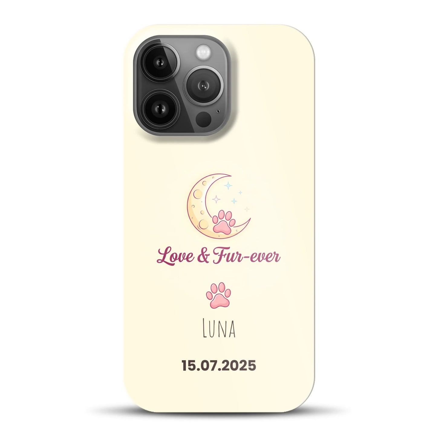 Love & Fur-ever - funda rígida personalizada para iPhone
