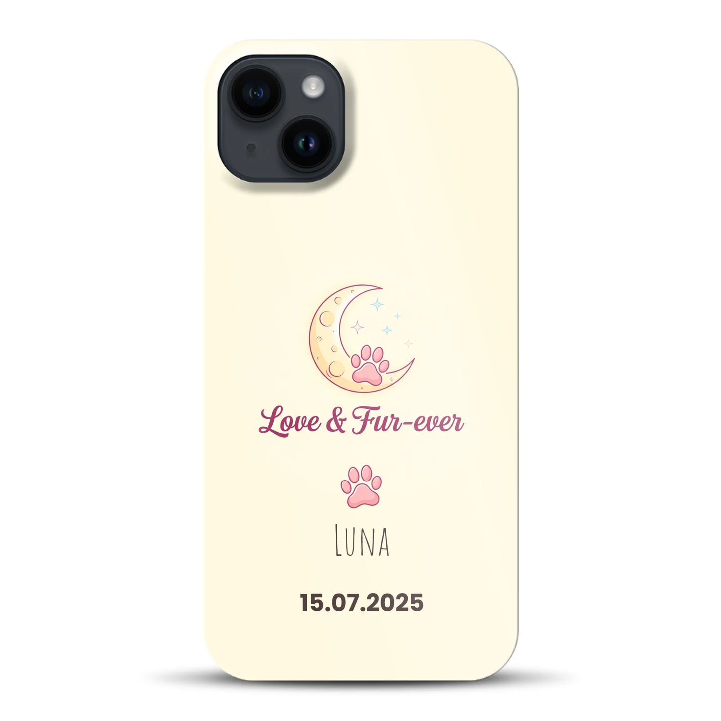Love & Fur-ever - funda rígida personalizada para iPhone
