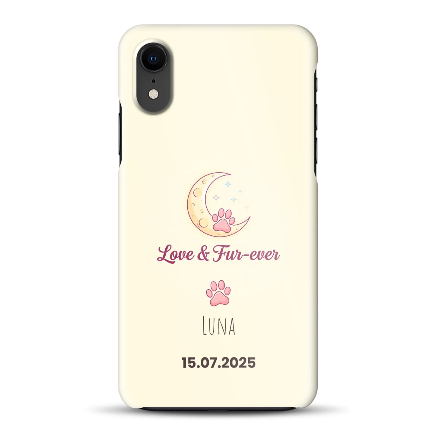 Love & Fur-ever - funda rígida personalizada para iPhone