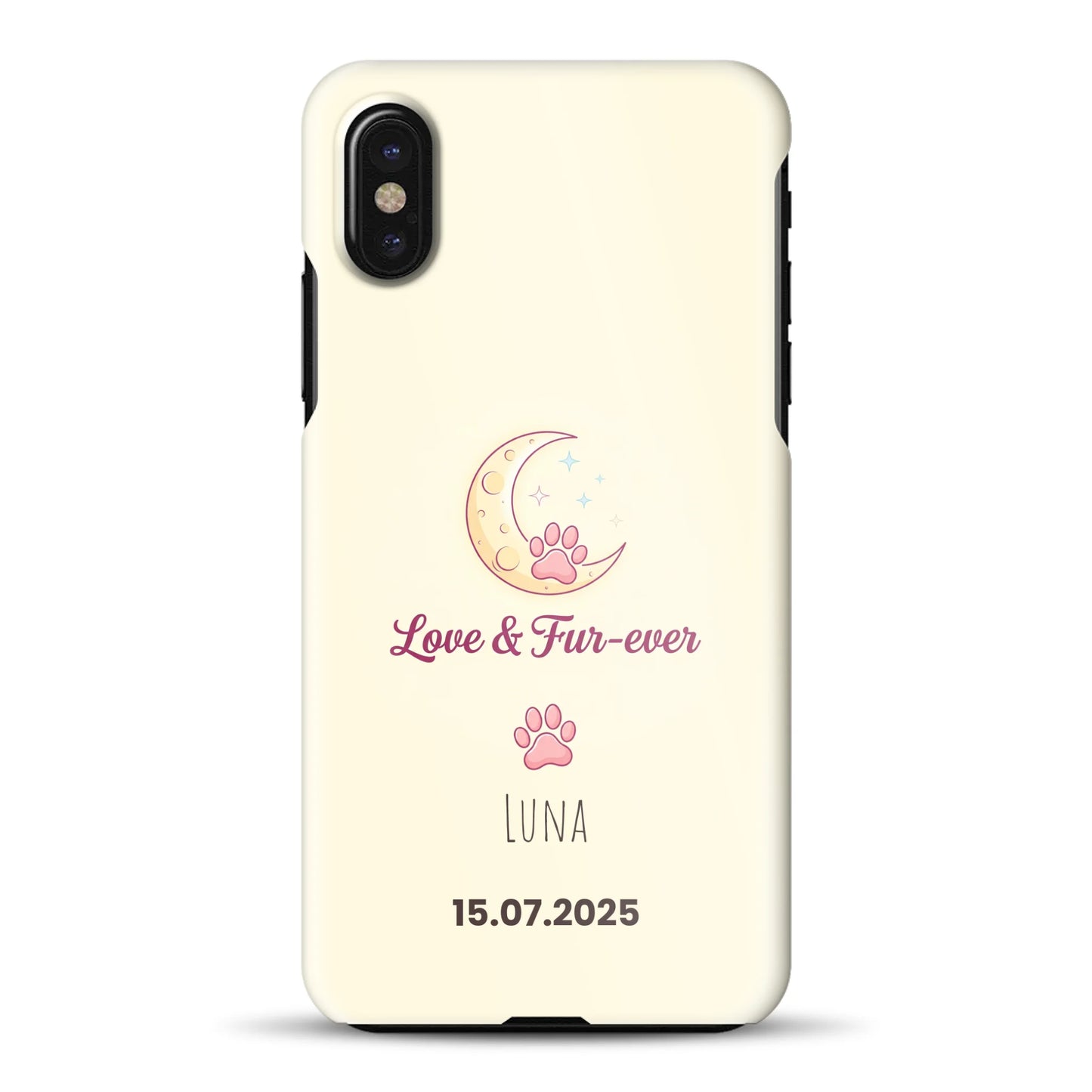 Love & Fur-ever - funda rígida personalizada para iPhone
