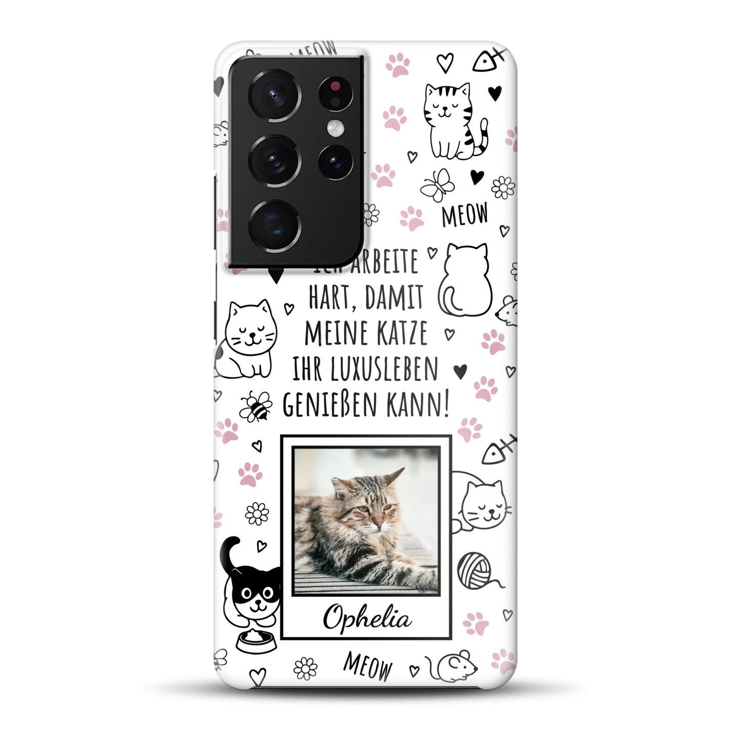 Luxuskatze - Individuelle Hardcase Hülle für Samsung
