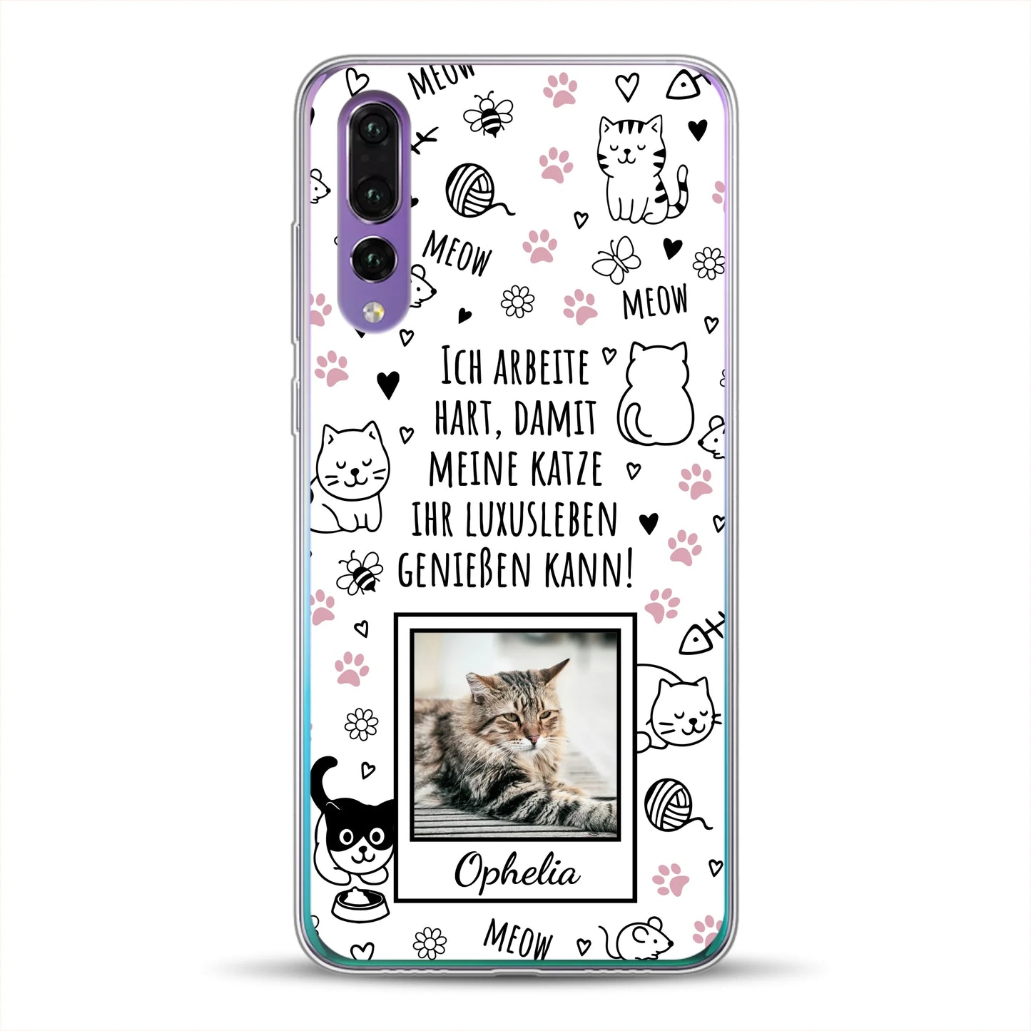 Luxuskatze - Individuelle Handyhülle für Huawei