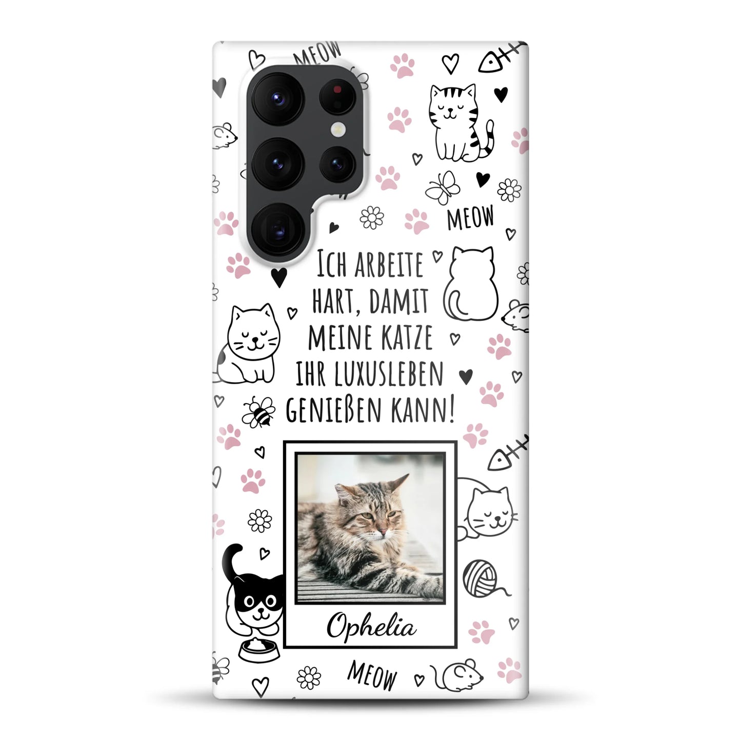 Luxuskatze - Individuelle Hardcase Hülle für Samsung