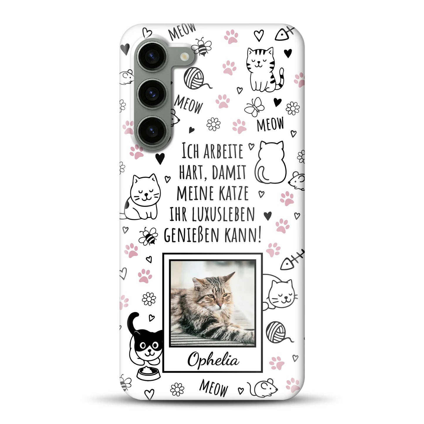 Luxuskatze - Individuelle Hardcase Hülle für Samsung