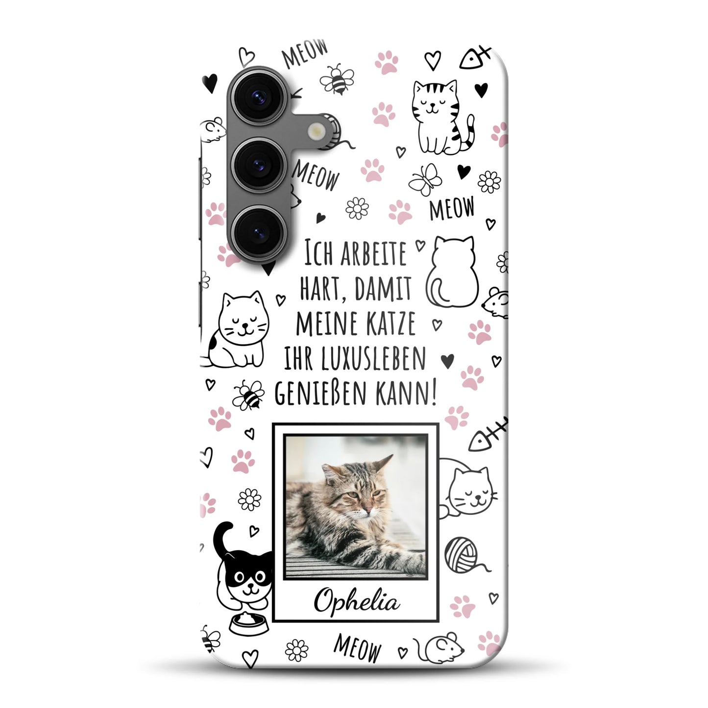 Luxuskatze - Individuelle Hardcase Hülle für Samsung
