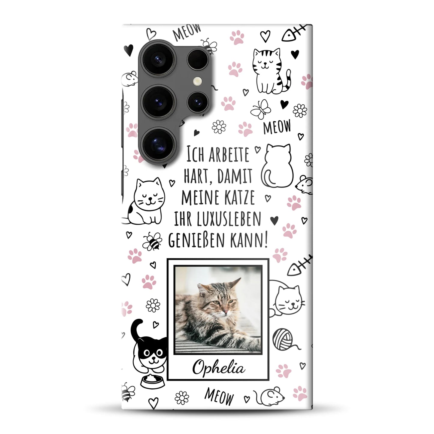 Luxuskatze - Individuelle Hardcase Hülle für Samsung