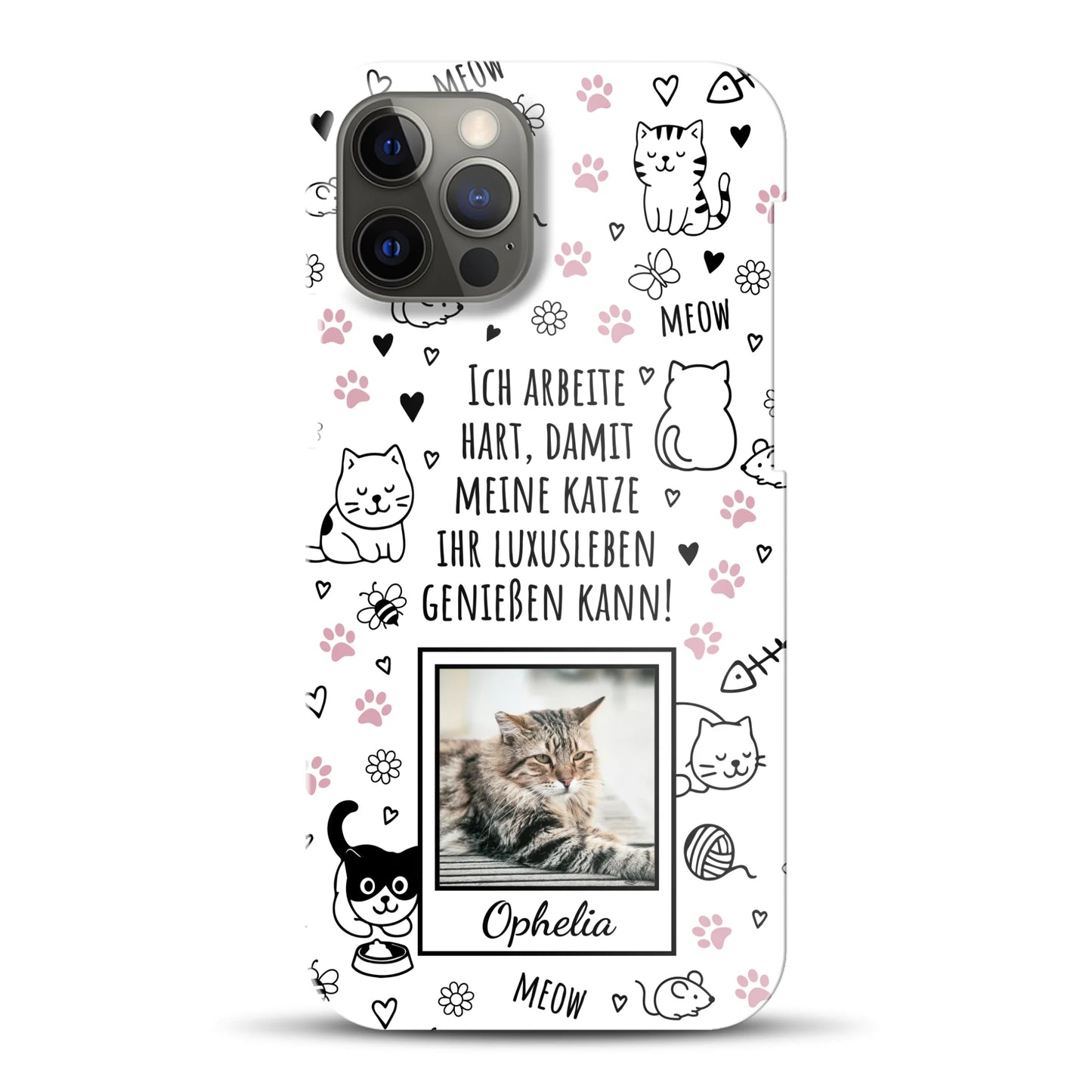 Luxuskatze - Individuelle Hardcase Hülle für iPhone