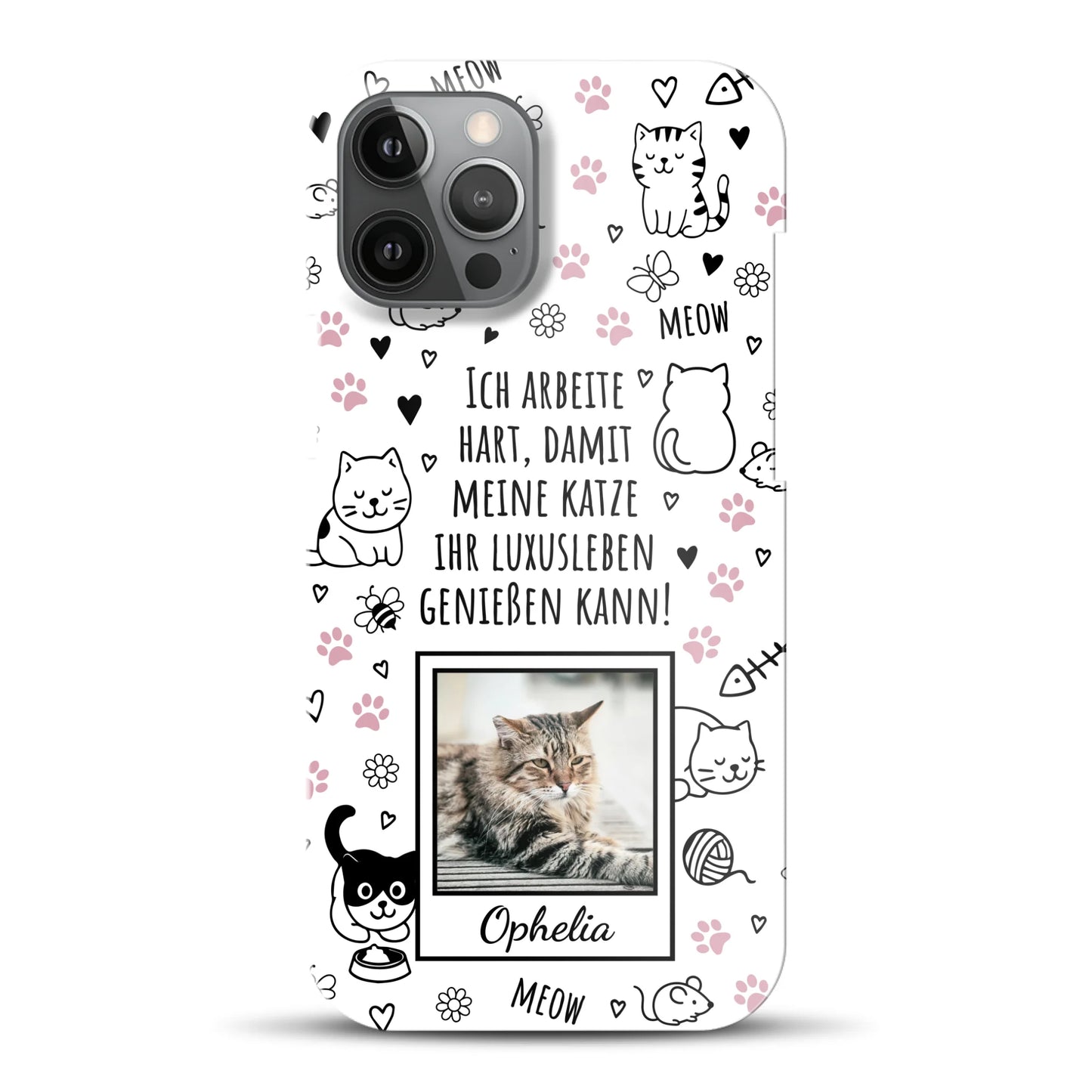 Luxuskatze - Individuelle Hardcase Hülle für iPhone