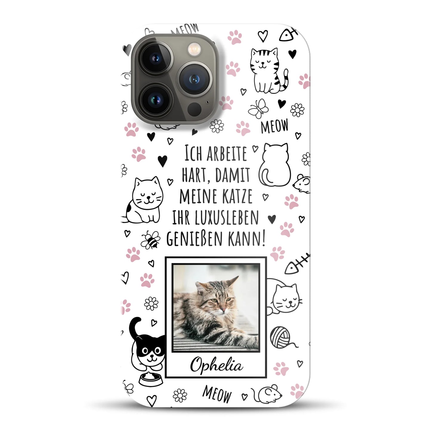 Luxuskatze - Individuelle Hardcase Hülle für iPhone