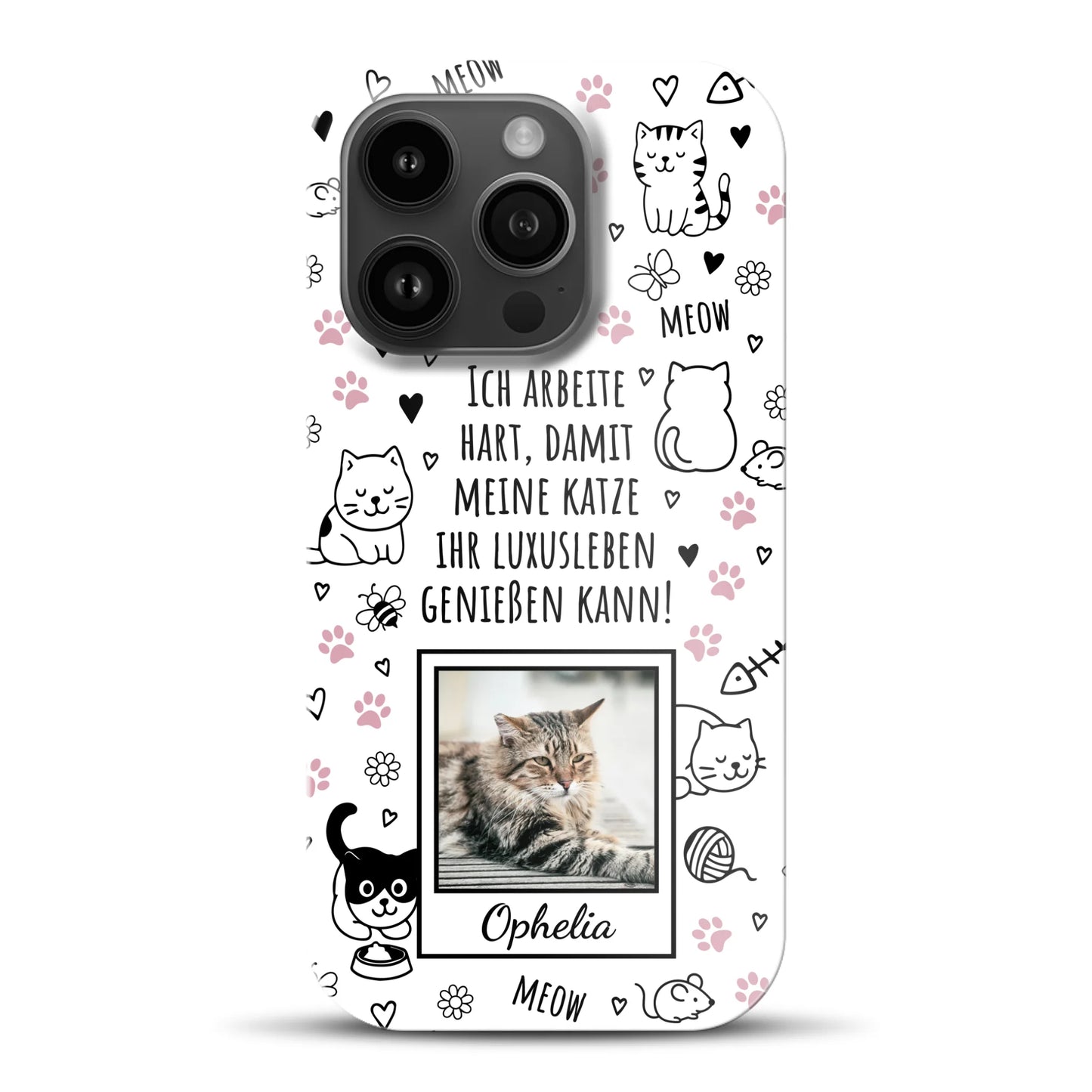 Luxuskatze - Individuelle Hardcase Hülle für iPhone