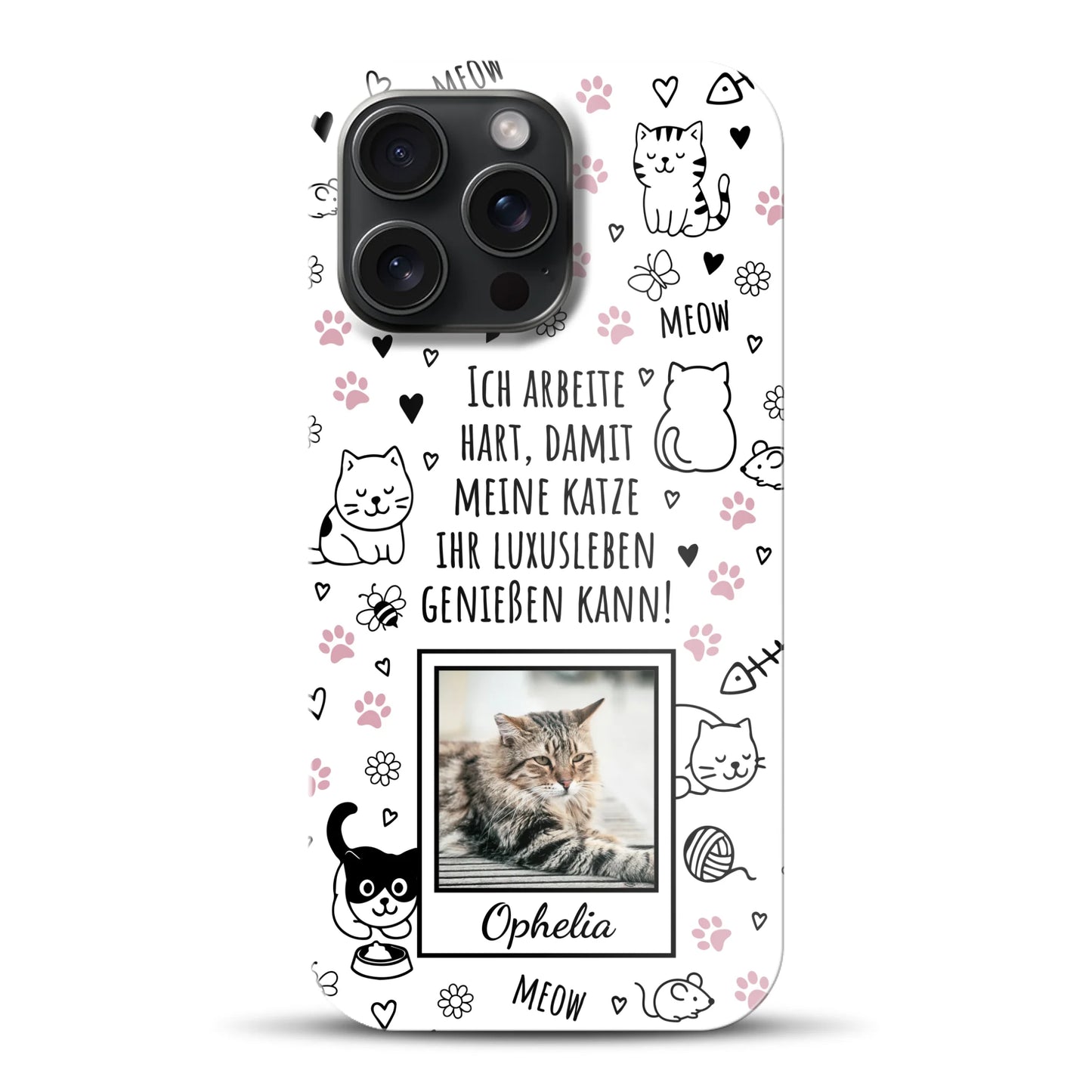 Luxuskatze - Individuelle Hardcase Hülle für iPhone