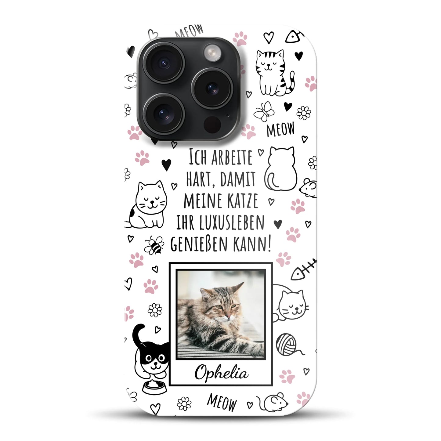Luxuskatze - Individuelle Hardcase Hülle für iPhone