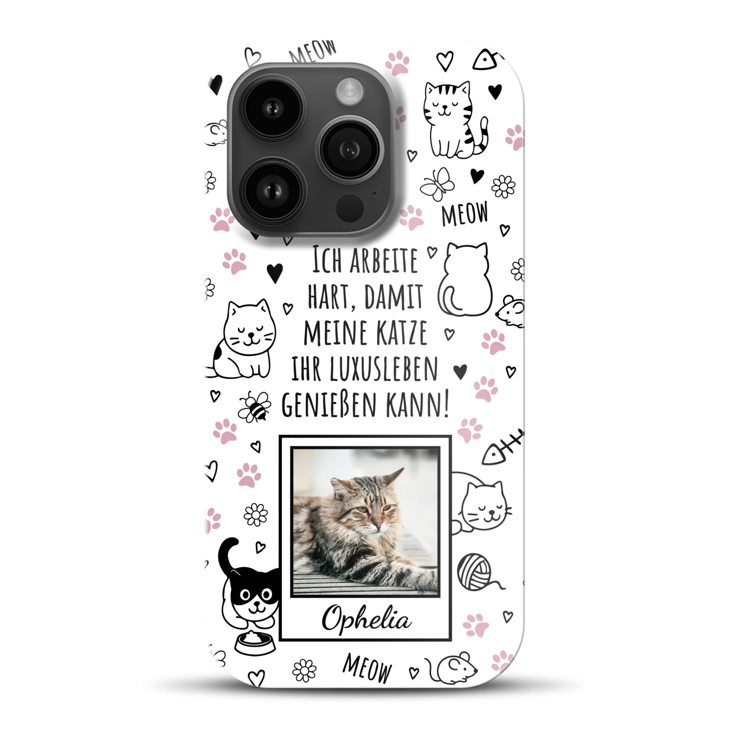 Luxuskatze - Individuelle Hardcase Hülle für iPhone