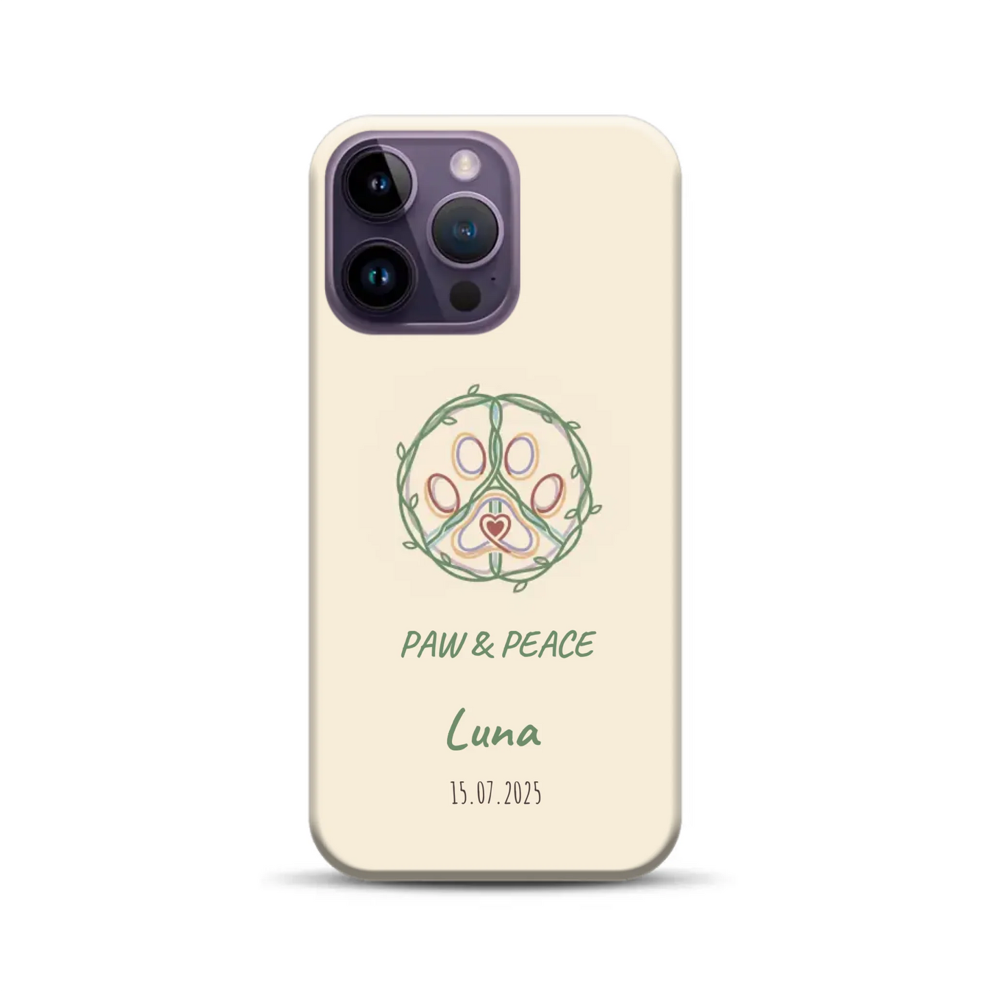 Paw & Peace - Individuelle Premium Hülle für iPhone